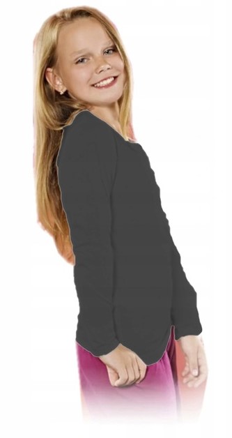 BLUZKA PODKOSZULEK GŁADKI CZARNY r. 152 PR POLSKI Rozmiar 152