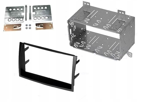 Kia Ceed 09-12 Ramka Radiowa Czarna 2DIN Zestaw