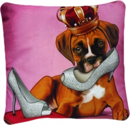 

Poszewka dekoracyjna 40x40 piesek pies bokser