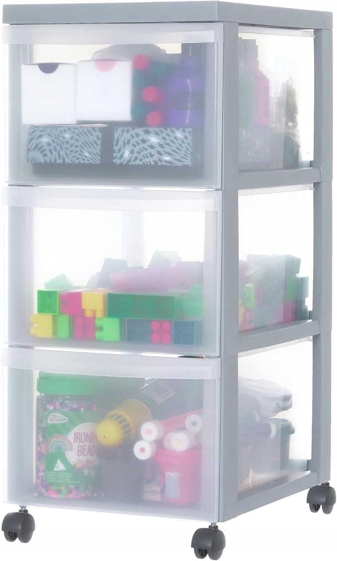 Šuplík 3-úrovňová DC-303, 3x15L, s kolečky, 29x40x61,5 cm