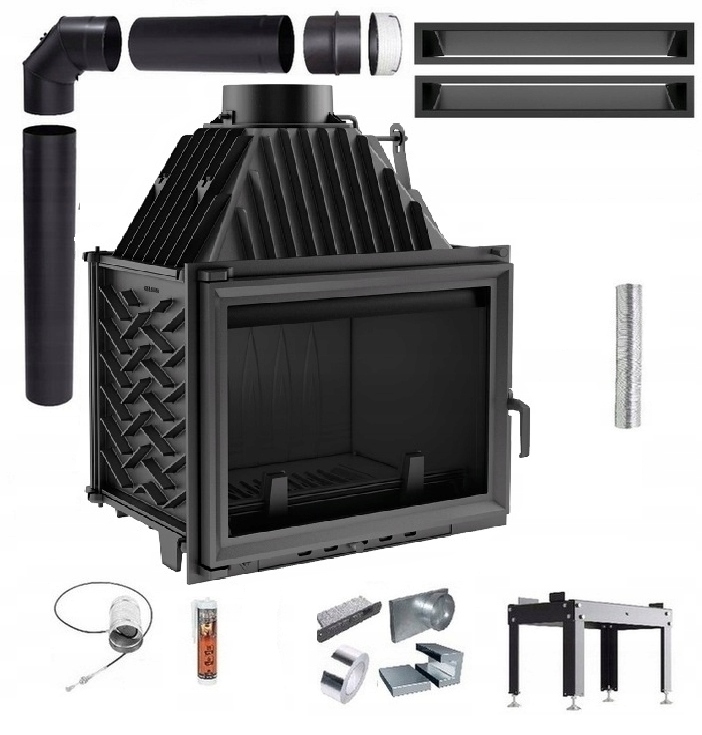 Krbová Vložka Litinová Zuzia 15 Ekodesignová Sada Trubky Lufty