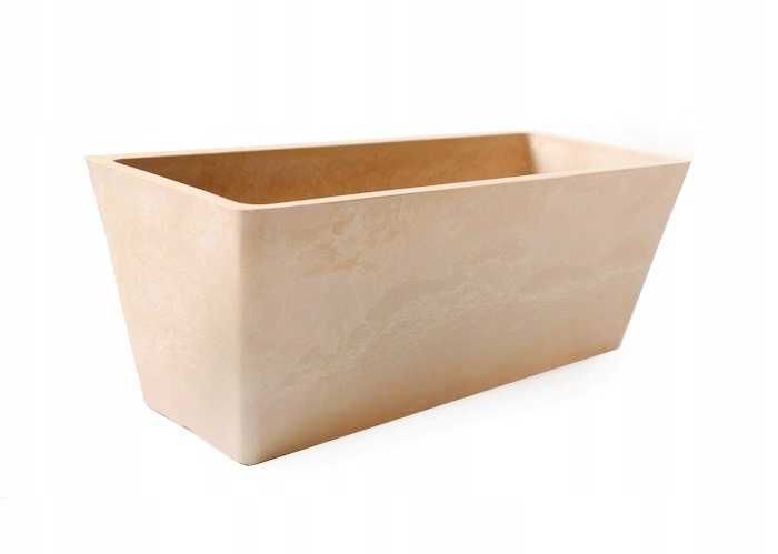 

Beżowa Prostokątna Donica Z Kompozytu 35x14x13 cm