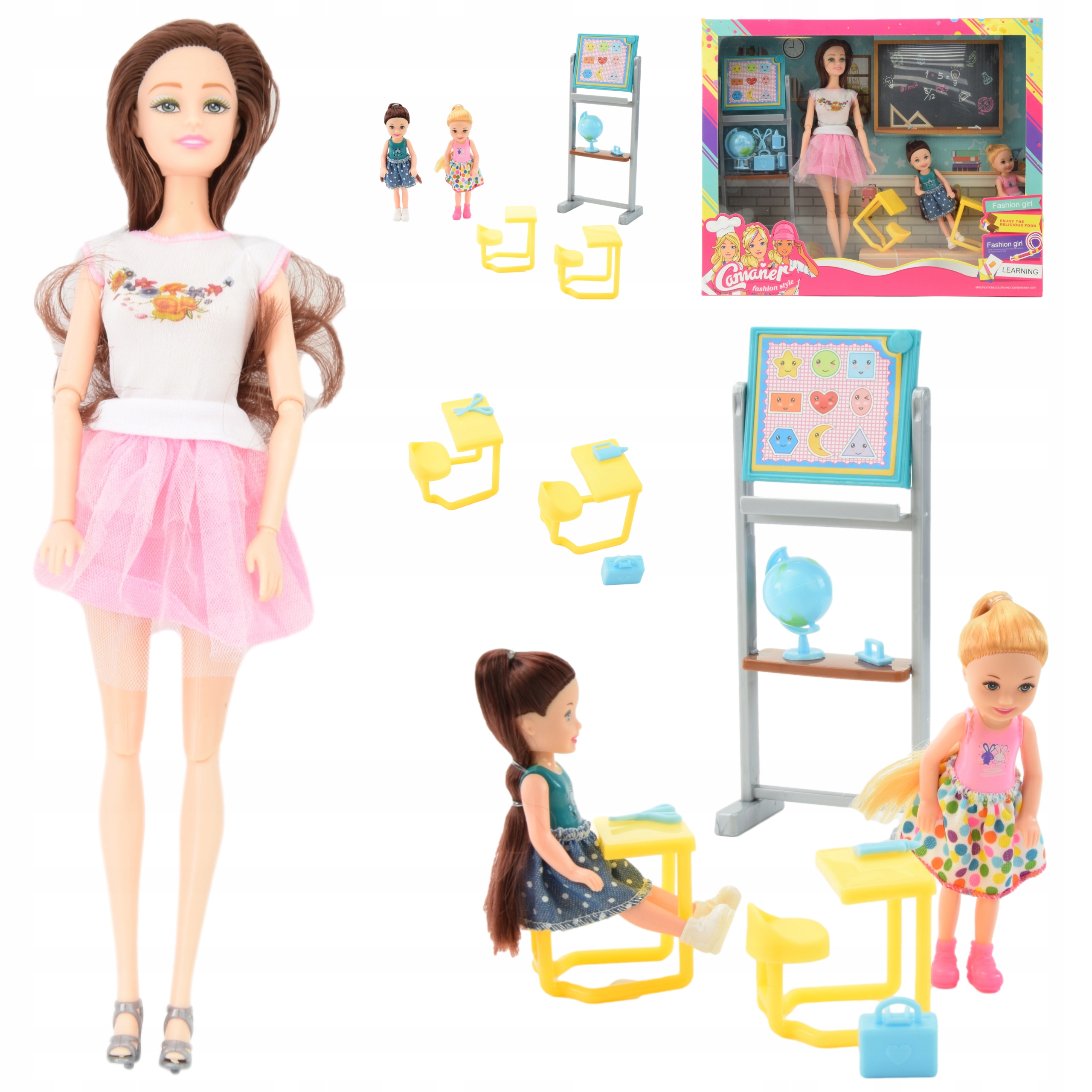 

Nauczycielka Lalka Typu Barbie Akcesoria Zestaw