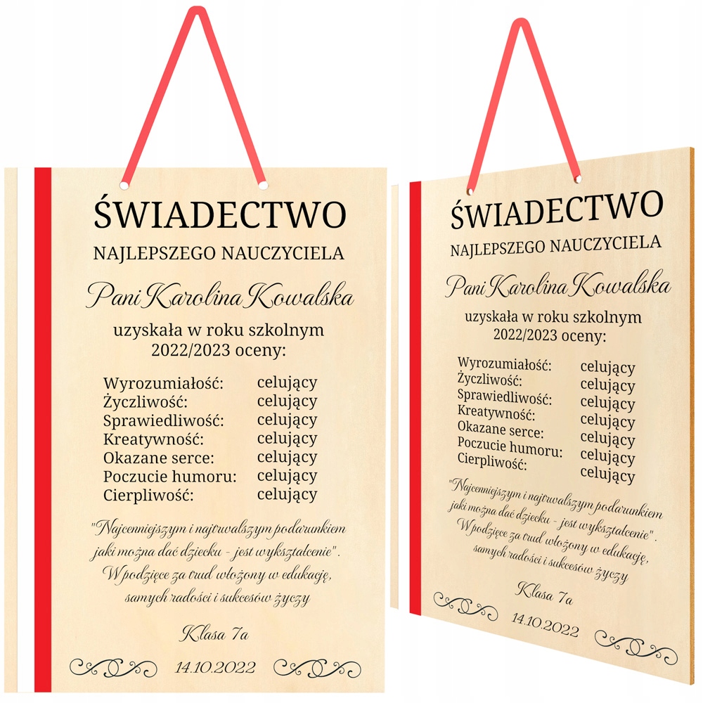 

Dla Nauczyciela Wychowawcy Dyplom