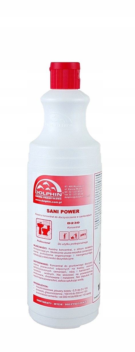 

Sani Power Koncentrat Silny Kwas Do Czyszczenia 1L