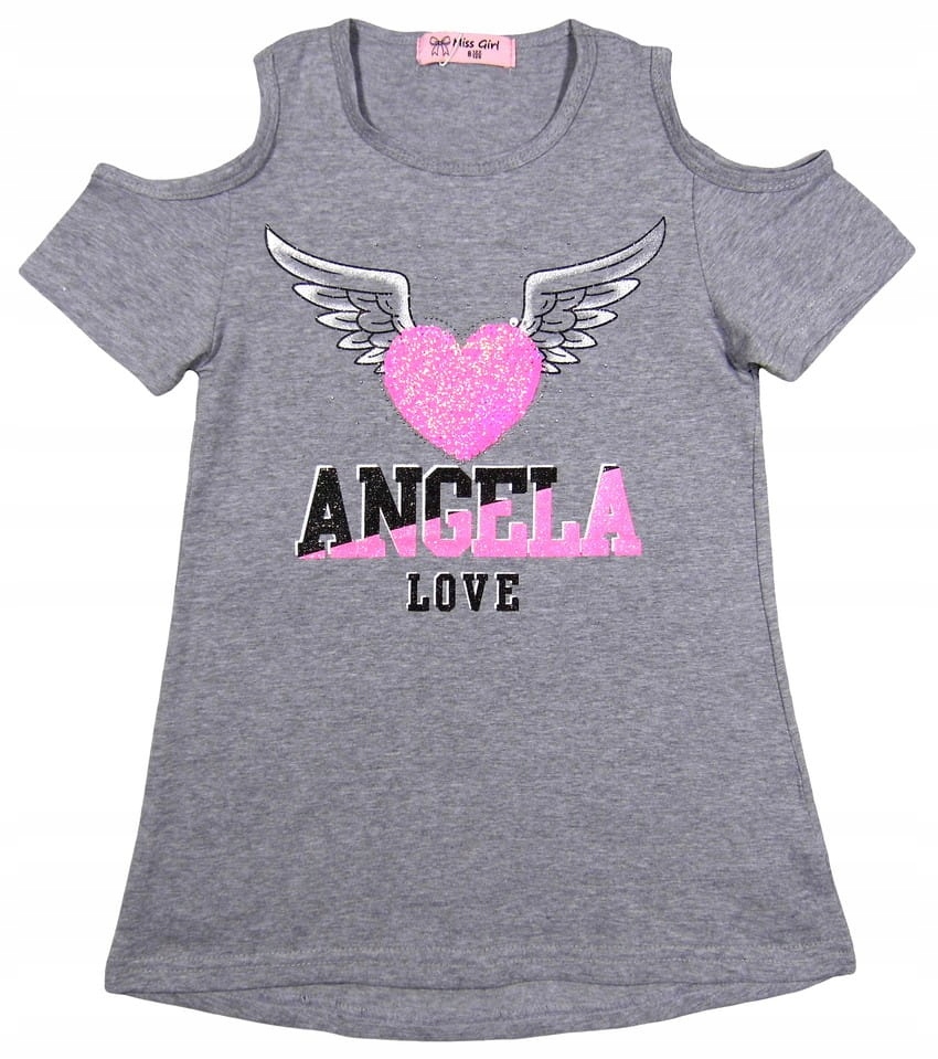 

odkryte ramiona Bluzka girl NY-35 Angela 14Y grey