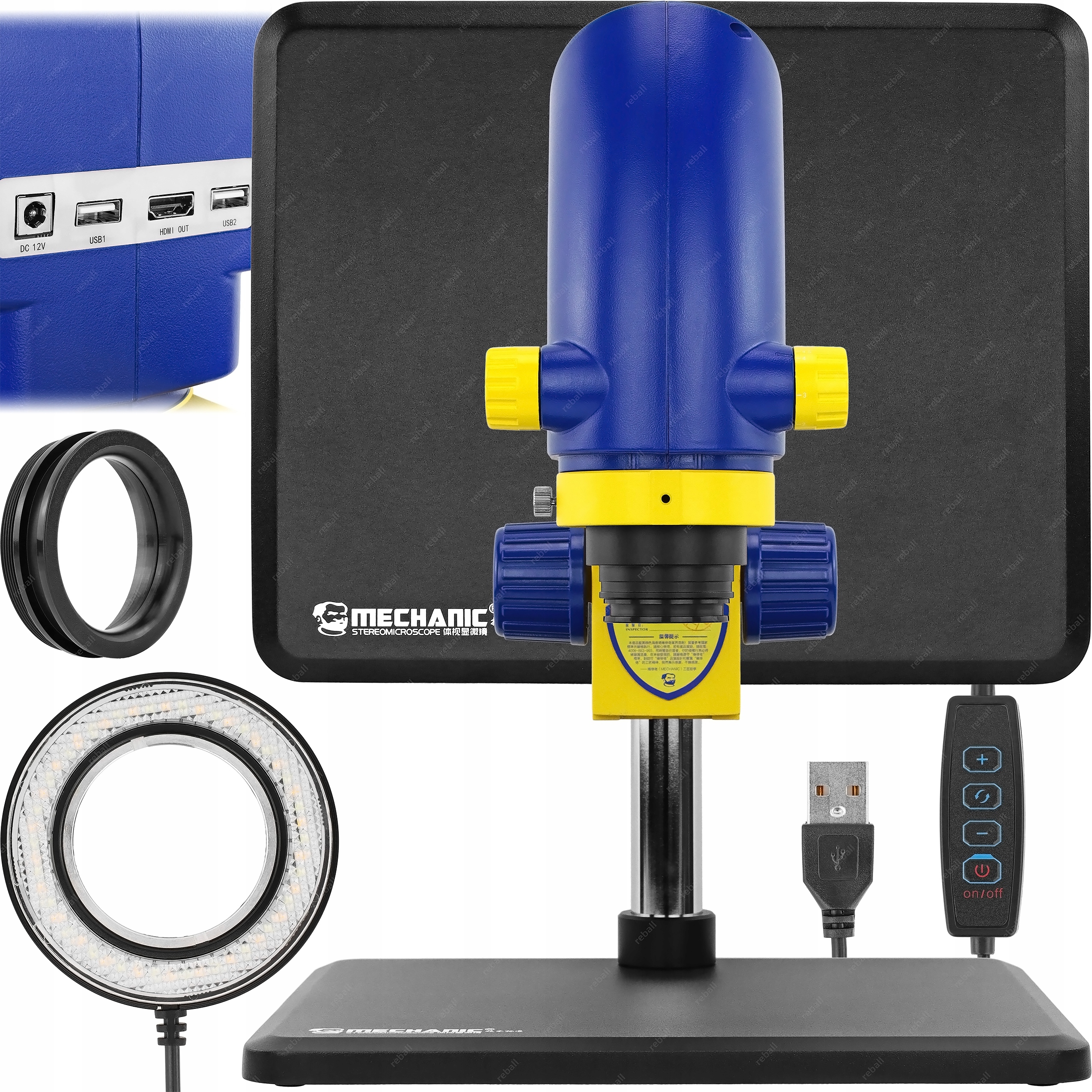 Digitální Mikroskop Pro Elektroniku Mechanic MC10A-B4 Hdmi Fhd 70-110x