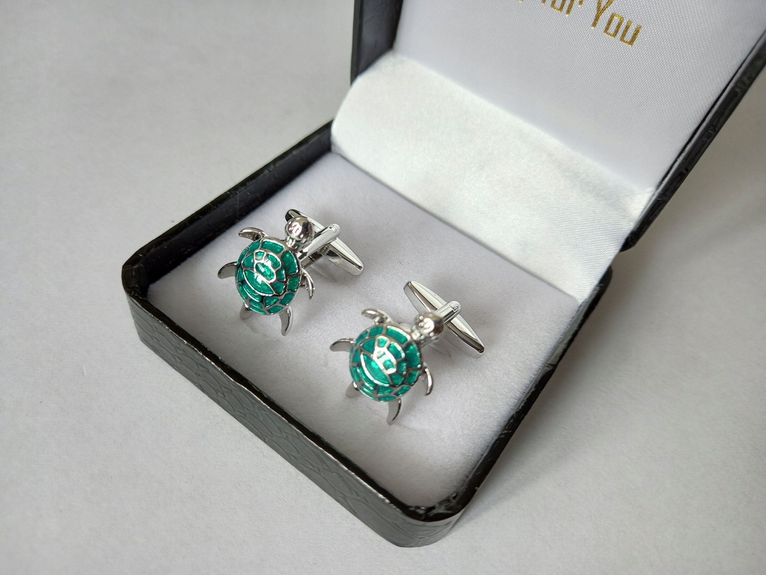 Manžetové knoflíčky Exciting Želva zelená Želvička