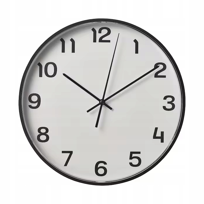 

Ikea zegar ścienny Pluttis cichy Czarny 28cm