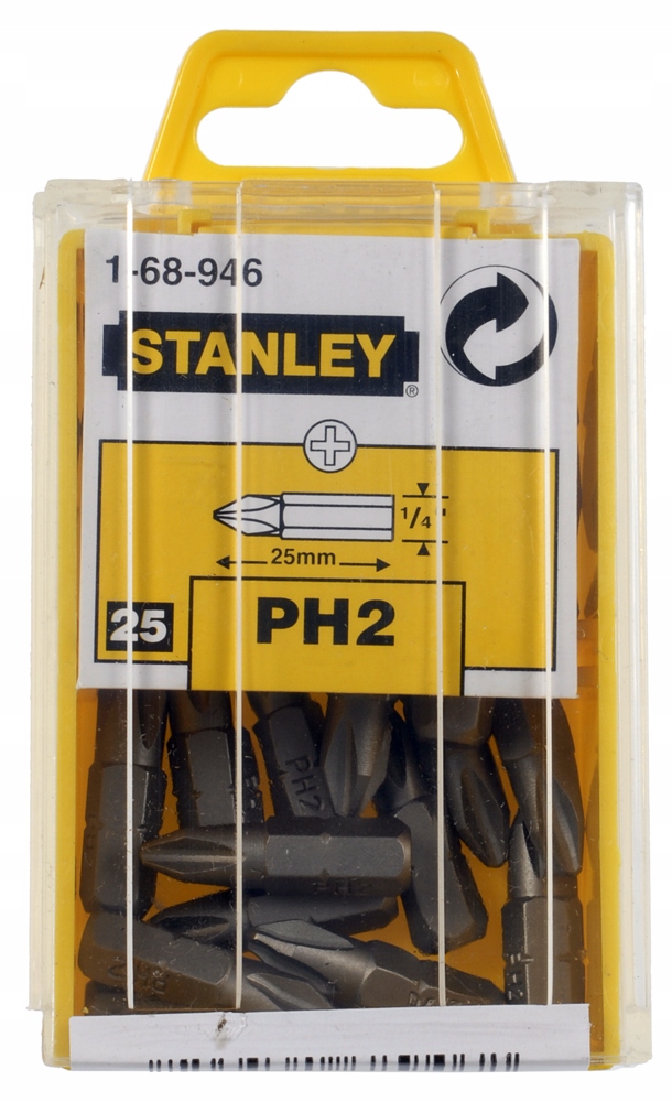Stanley Zestaw bitów 25mm 1/4&quot; 25 cz 1-68-946