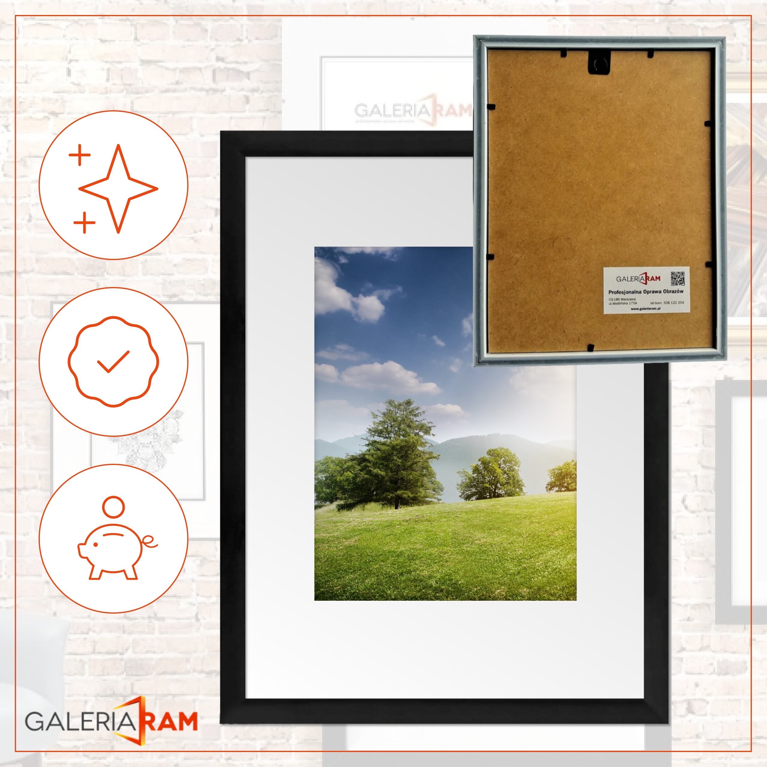 RAMA WIK 30x40 cm PASSE-PARTOUT 21x29,7 KOLORY A4 WIK 12 kolorów Marka inna