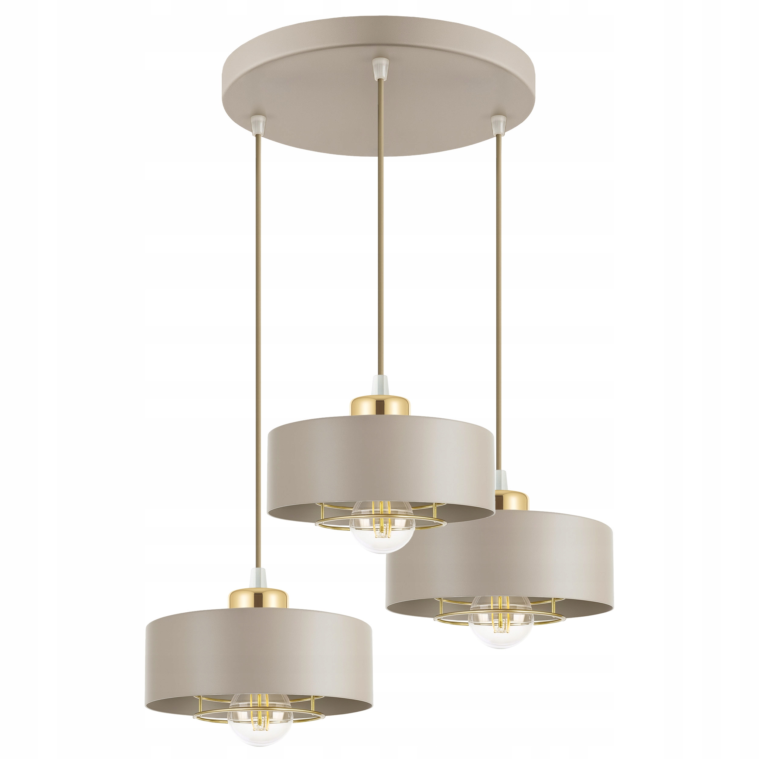 Závěsná stropní lampa Stropní Svítidlo Lustr Béžová Ecru Kaszmir Loft Edison