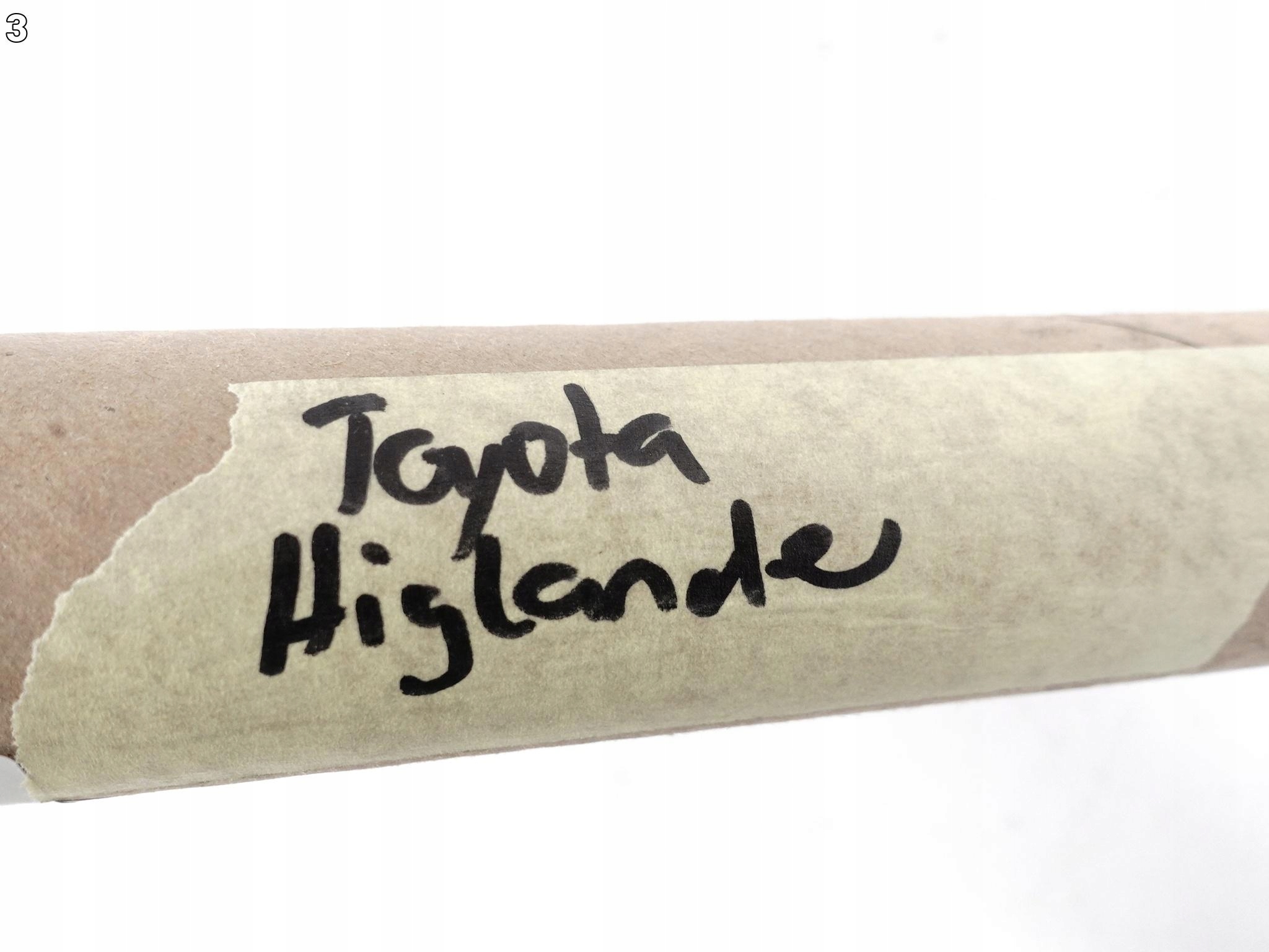 TOYOTA HIGHLANDER IV XU70 19- moulding dust windows front left new ORG