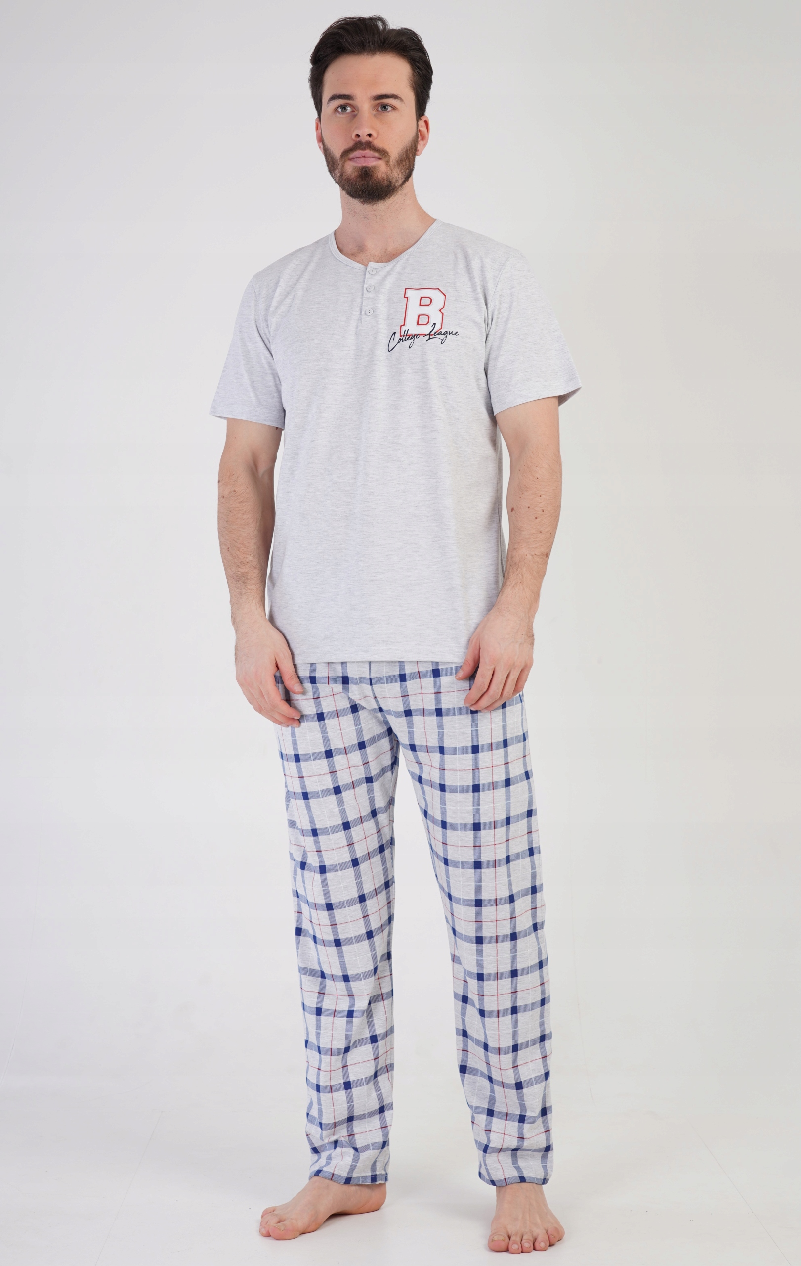 Pánské pyžamo Plus Size Vienetta vel. 1XL