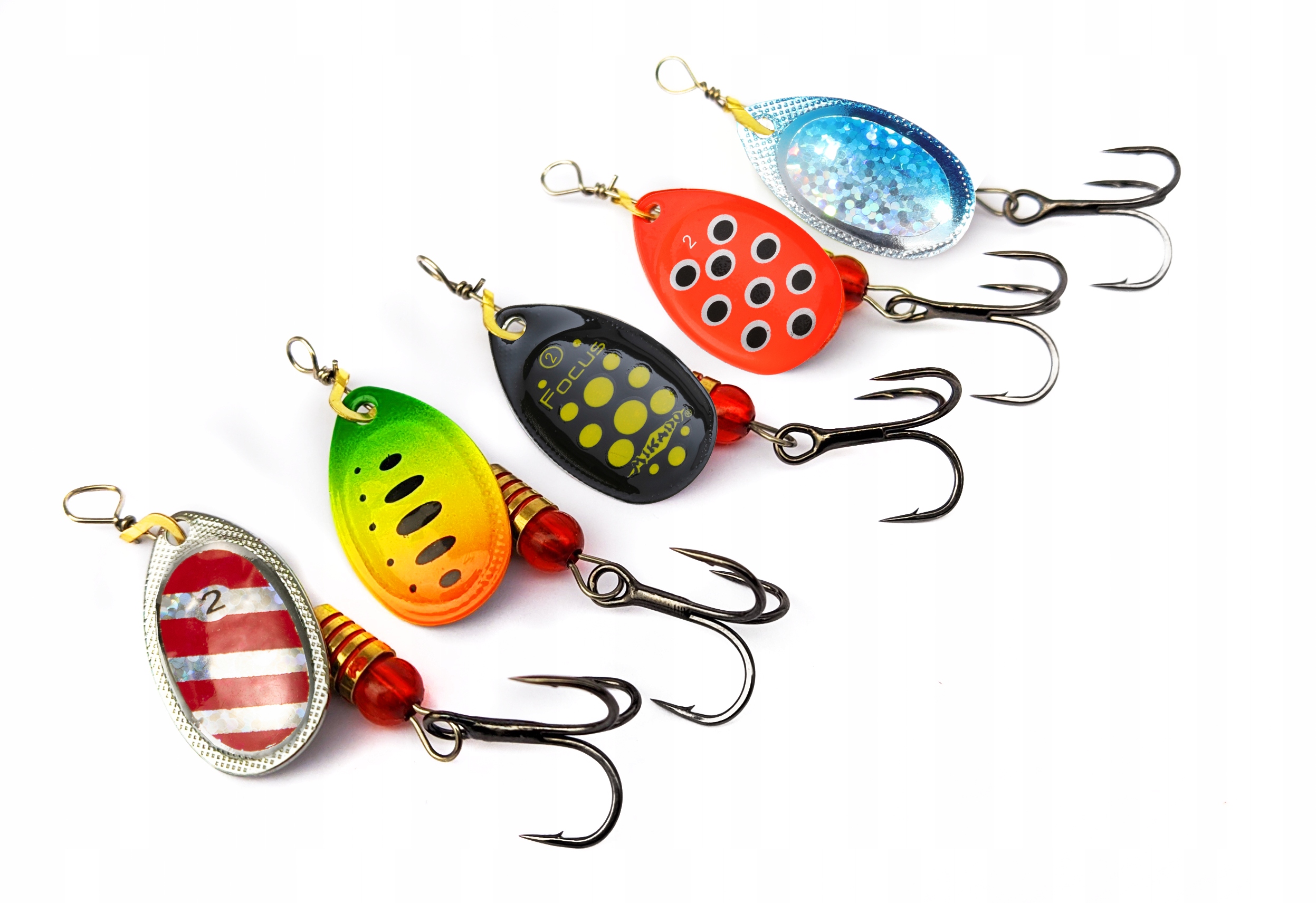 

Zestaw Błystek obrotowych #2 Mikado Okoń Pstrąg