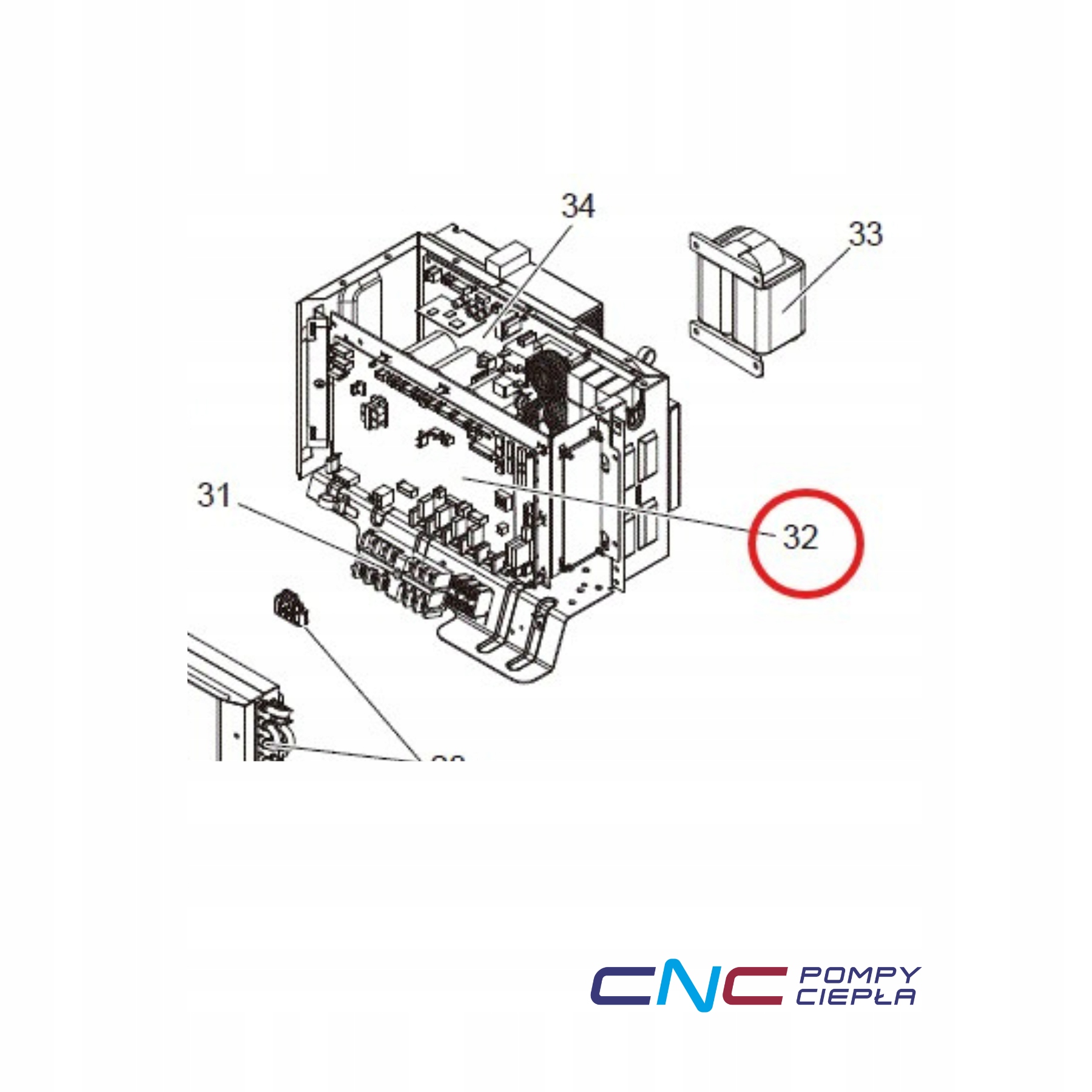 476402 S70E56315H Control Pcb Základná doska pre tepelné čerpadlá Mitsubishi