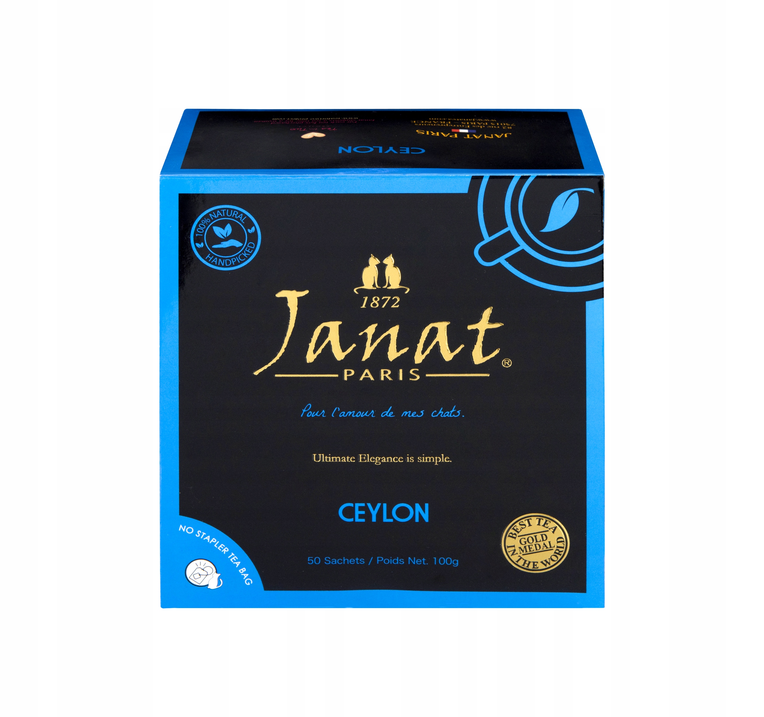 Herbata Janat Paris Pure Ceylon 50X2G torebki