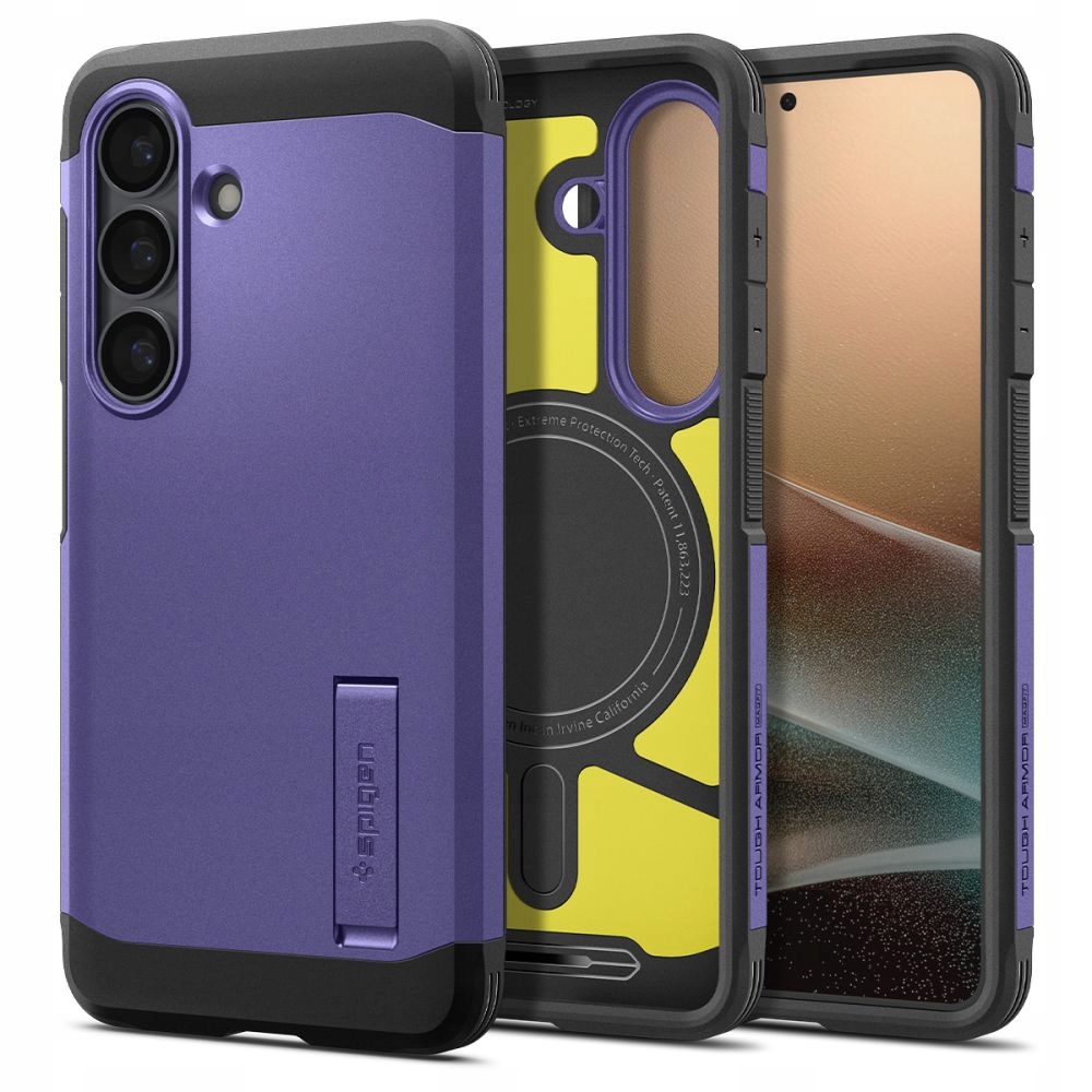 Pouzdro Spigen Tough Armor Mag Magsafe Galaxy S26 Ash Violet
