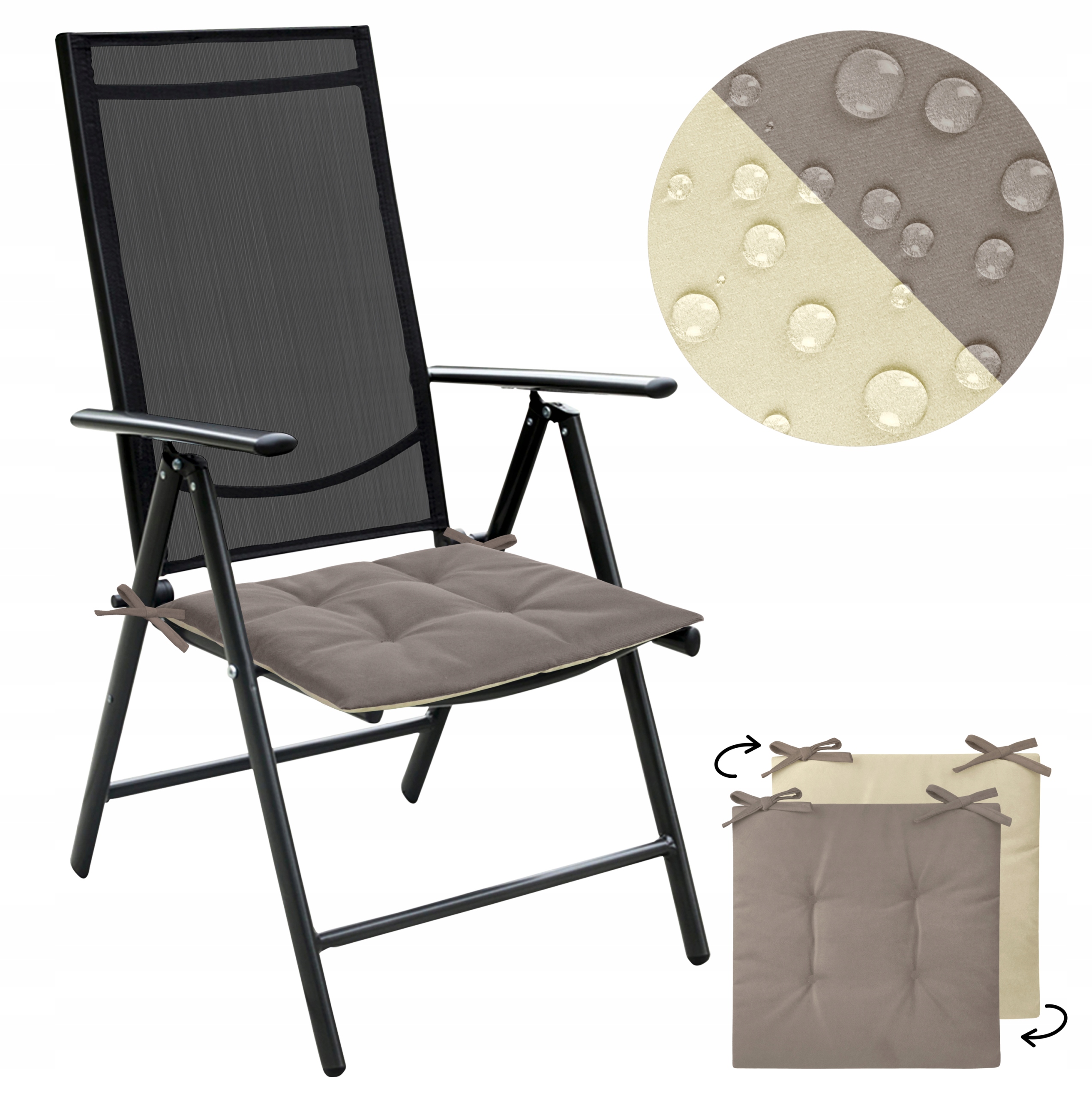 WODOODPORNA PODUSZKA NA KRZESŁO 40x40 CM VELVET