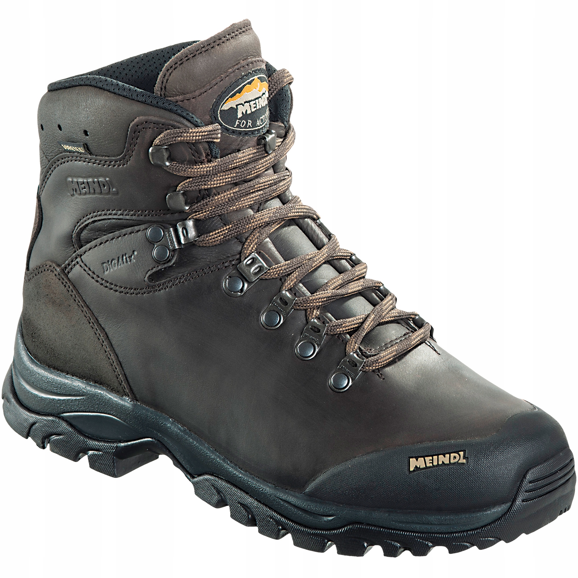 Buty trekkingowe Meindl brązowe skórzane GORE-TEX