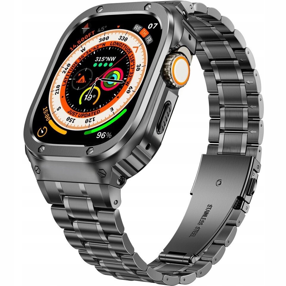 Náramek Z Pouzdro Pro Apple Watch 7/8/9 45 MM Elegantní Náramek