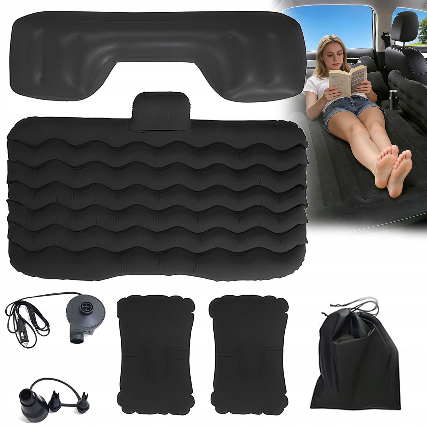 Matrace S Pumpou, Pvc Flizelina, Rychlé Nafukování