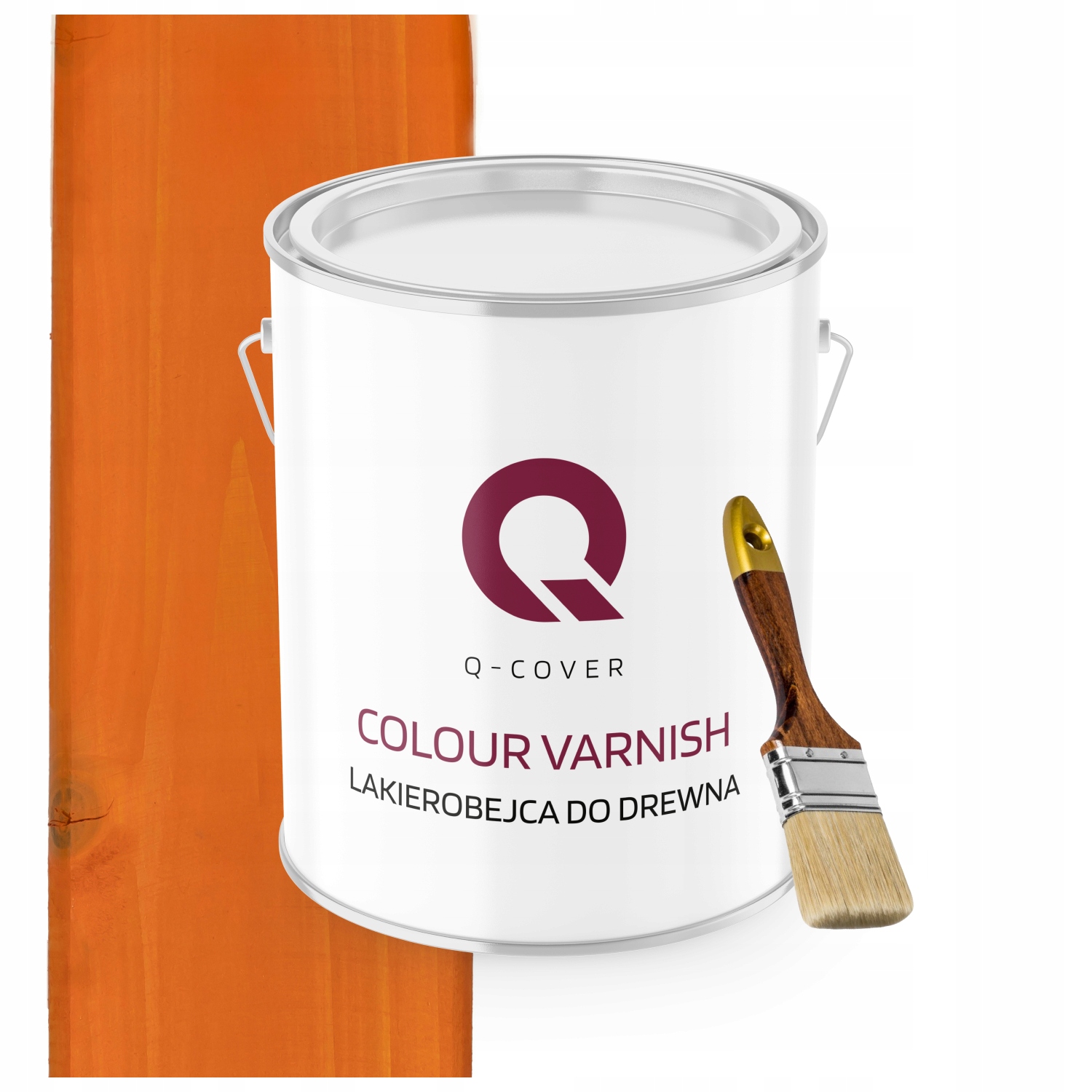 Lakovník Na Dřevěné Prvky 3V1 Oranžový Satén 2,5L Dárek
