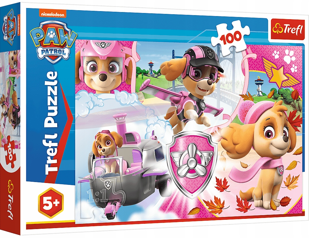 

Puzzle 100 el Psi Patrol Skye W Akcji Trefl