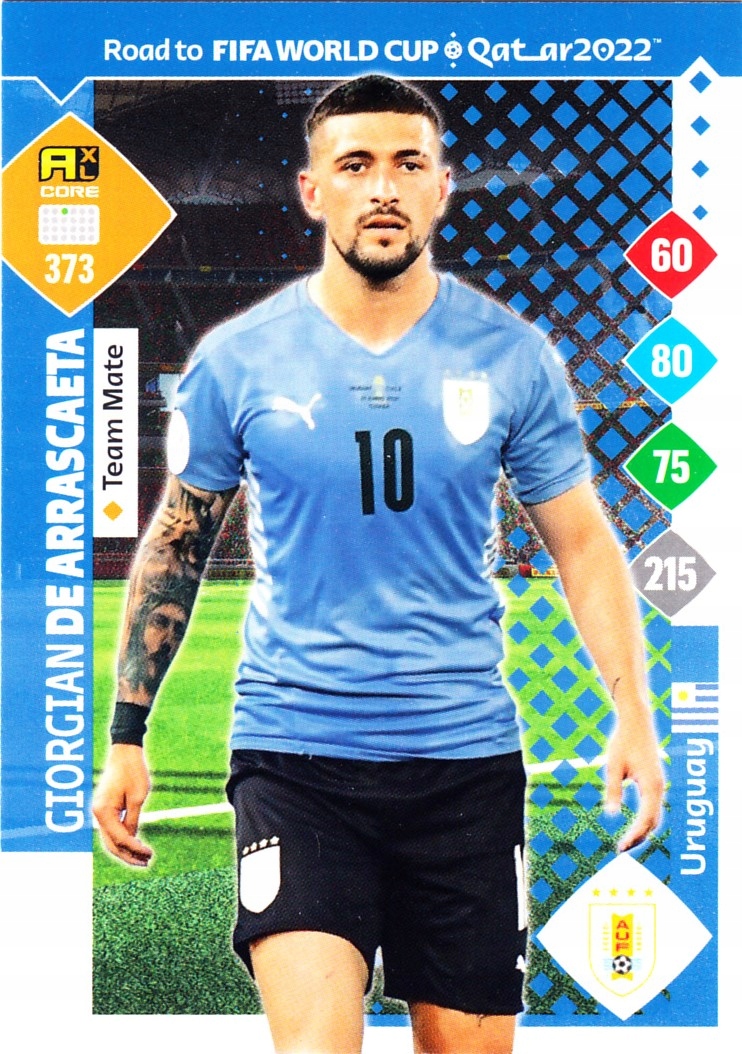 Panini Road Fifa World Qatar 2022 Team Mate Giorgian De Arrascaeta 373