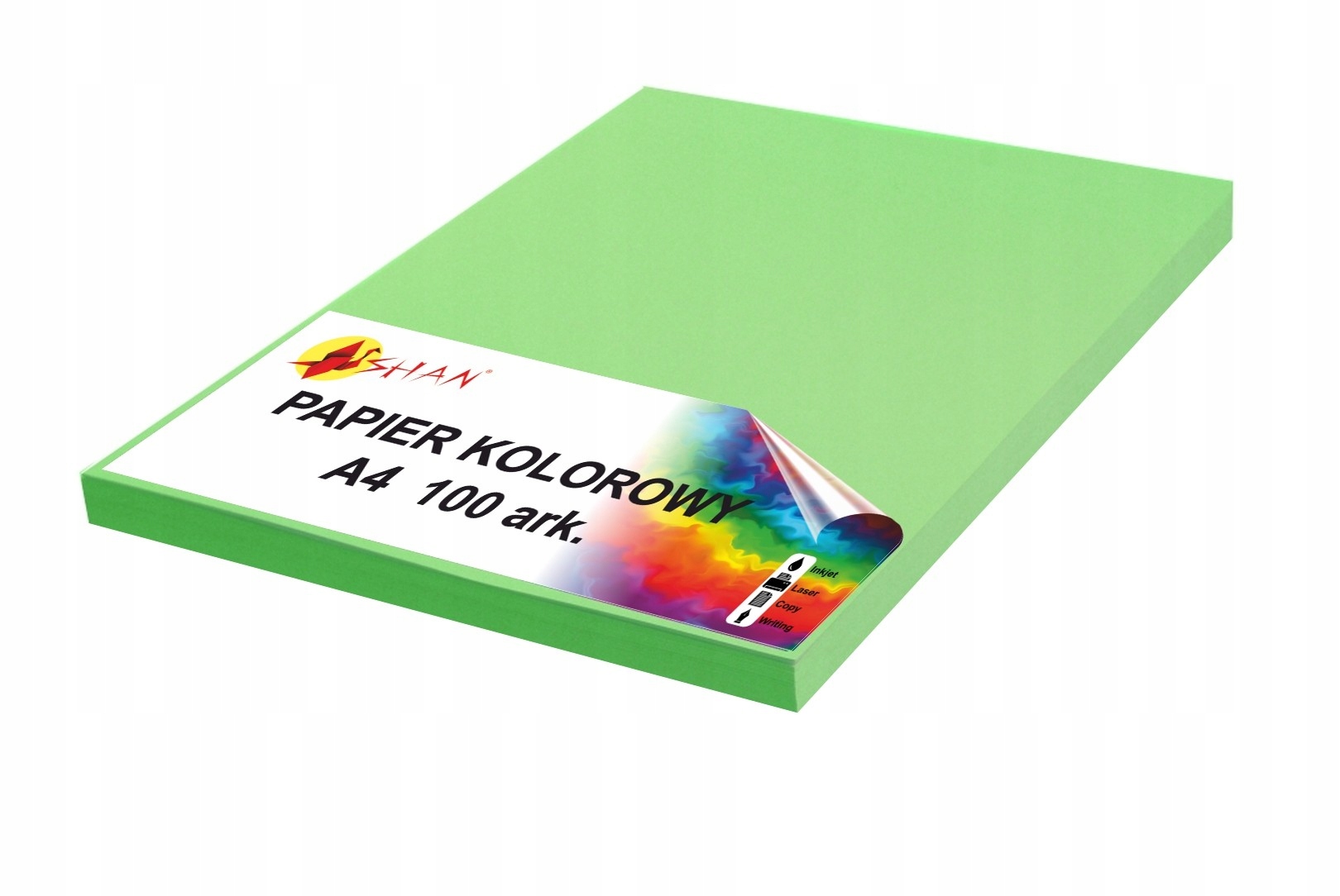 

Papier kolorowy A4 80g zielony trawiasty 100 ark