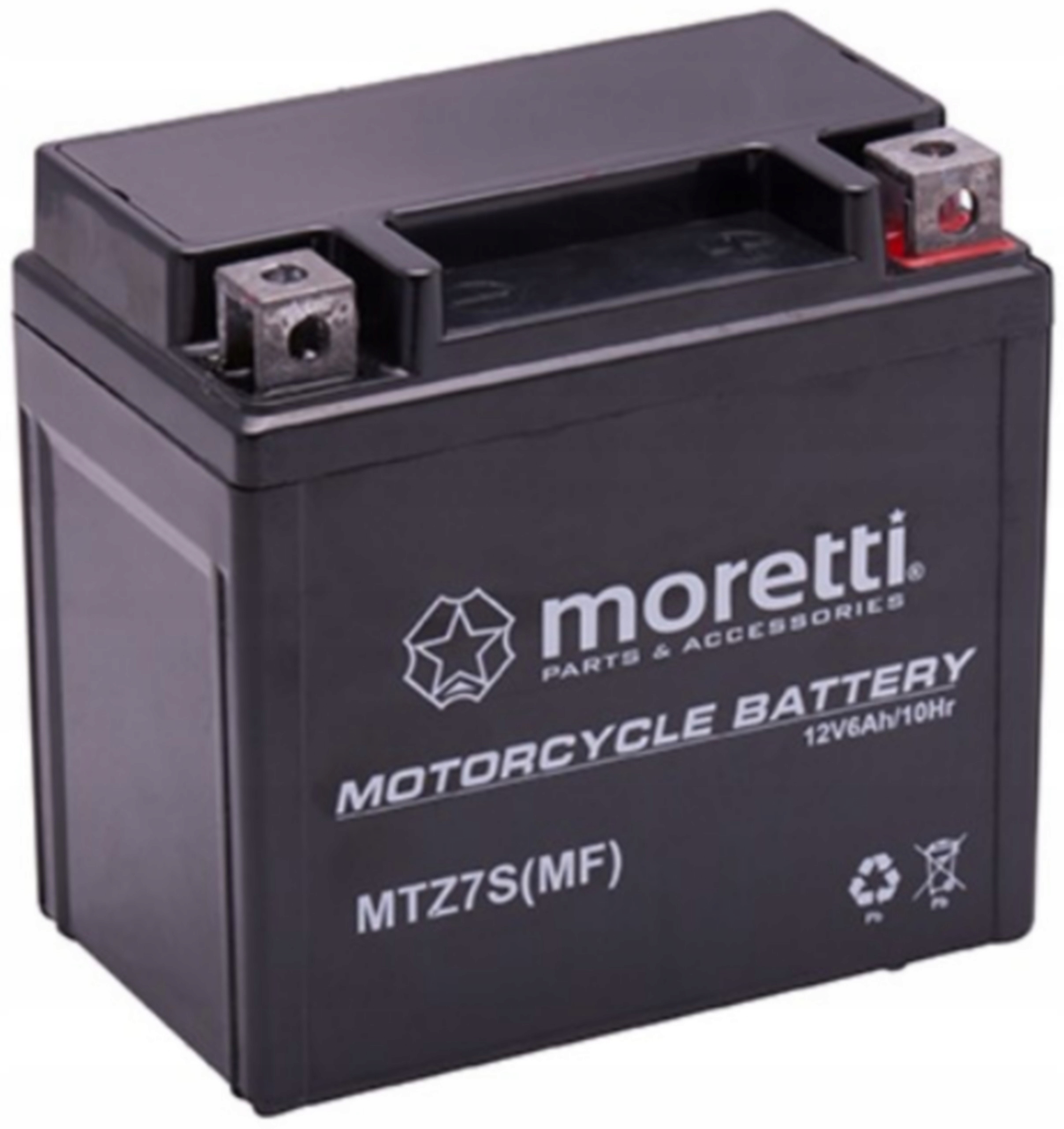 Akumulator Agm Moretti MTZ7S 6Ah 12V YTZ7S