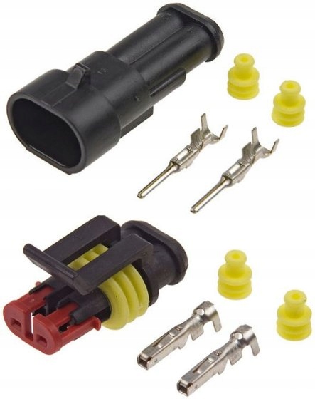 

Kostka Wtyk Złącze Hermetyczne Superseal 2PIN OH2