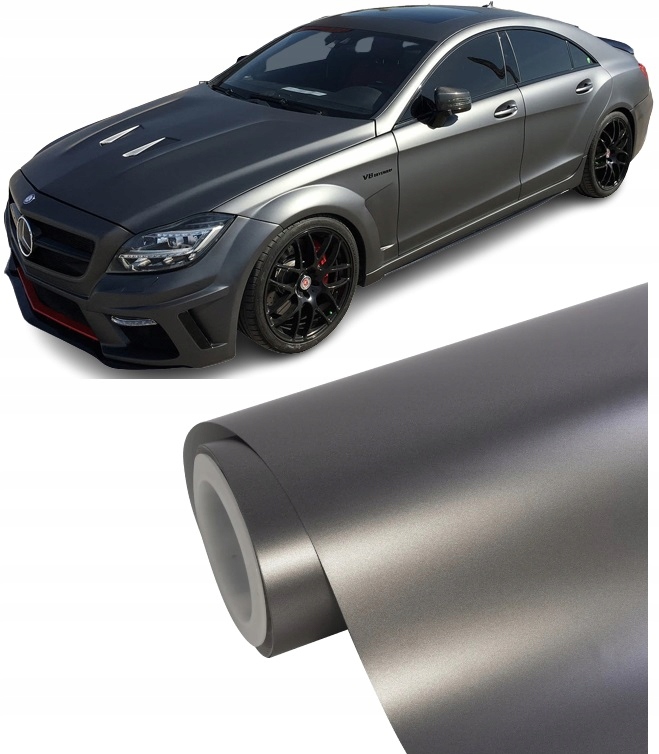 

Folia Chrom Mat Perła Szara Satyna Na Metry 152cm