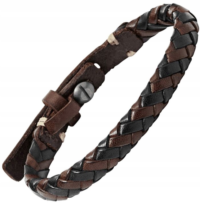 Elegantní Pánský Náramek Fossil JA5932716 Vintage Styl Z Kůže 24mm