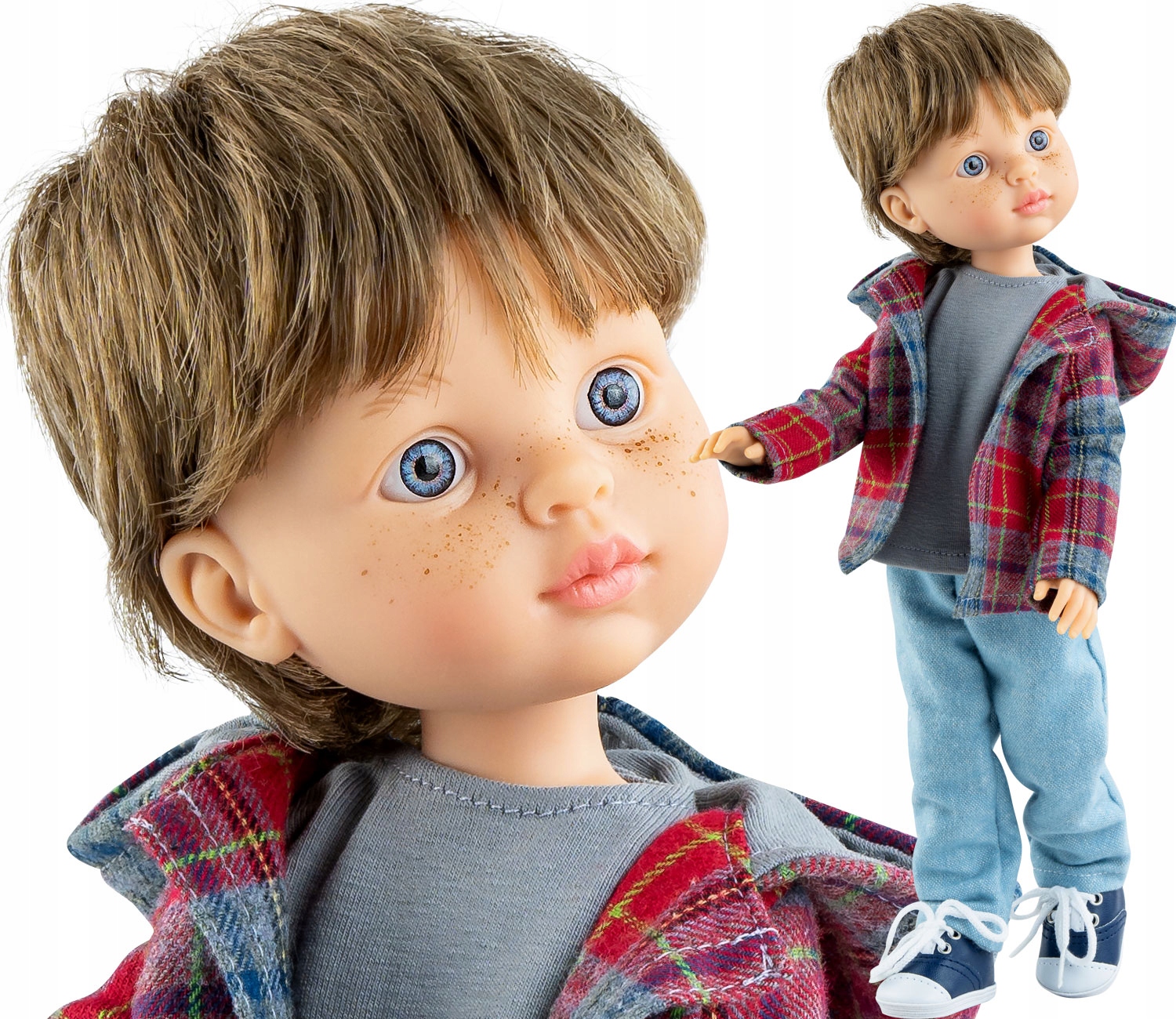 HISZPAŃSKA LALKA PAOLA REINA RUCHOME STAWY 04866 Kolor wielokolorowy