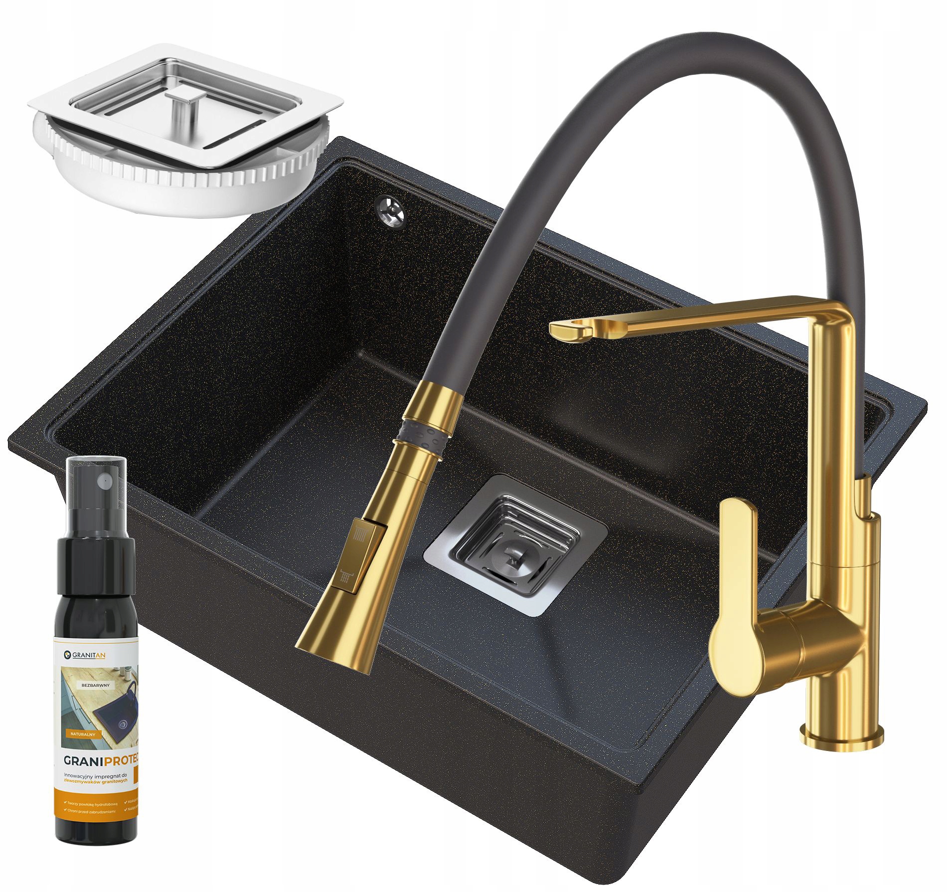 Poddoskový Drez Zlatý Napo 55 CM, Sada