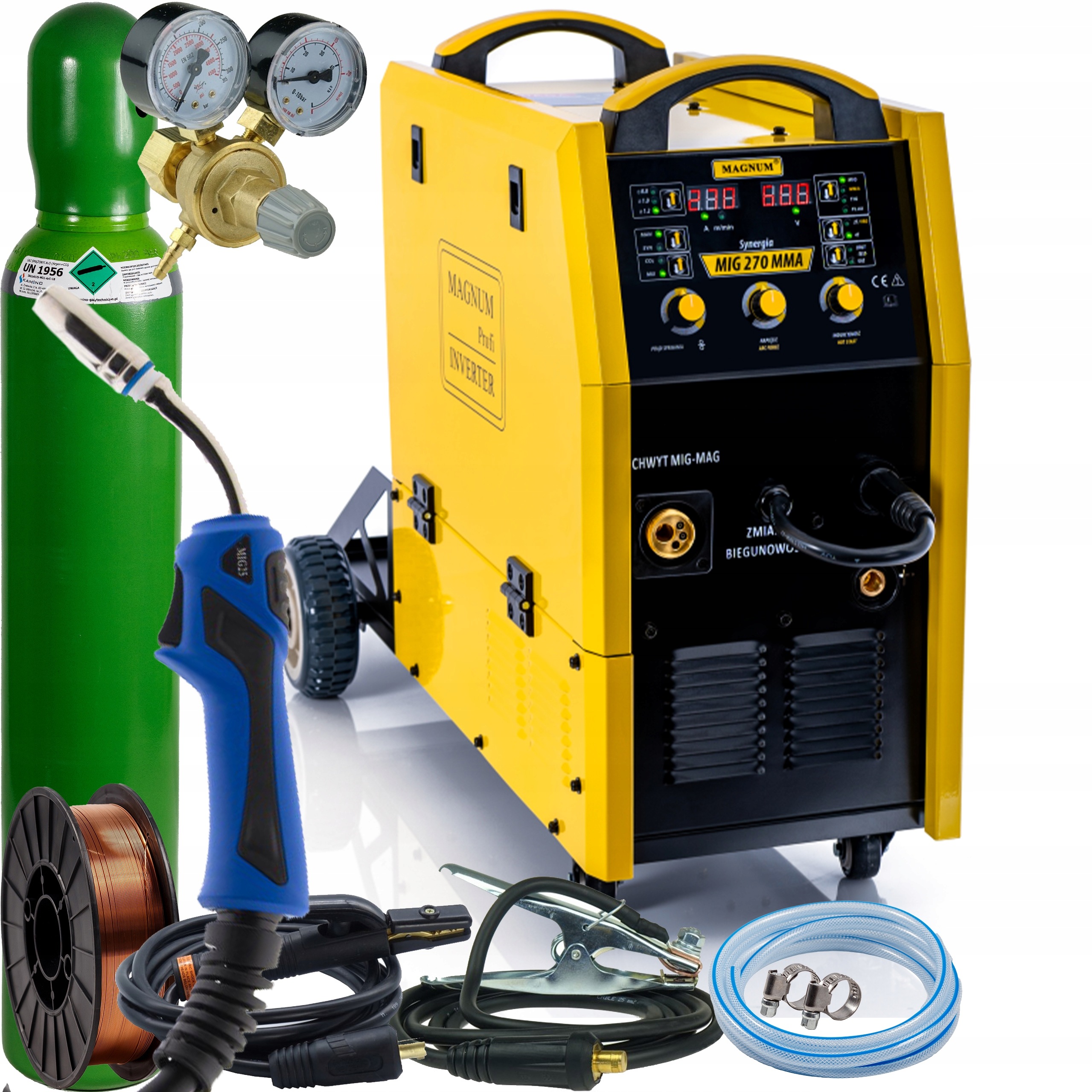 Spawarka Półautomat Mig/mag Magnum Mig 270 Synergia 400V 4-Rolki 270A Z4