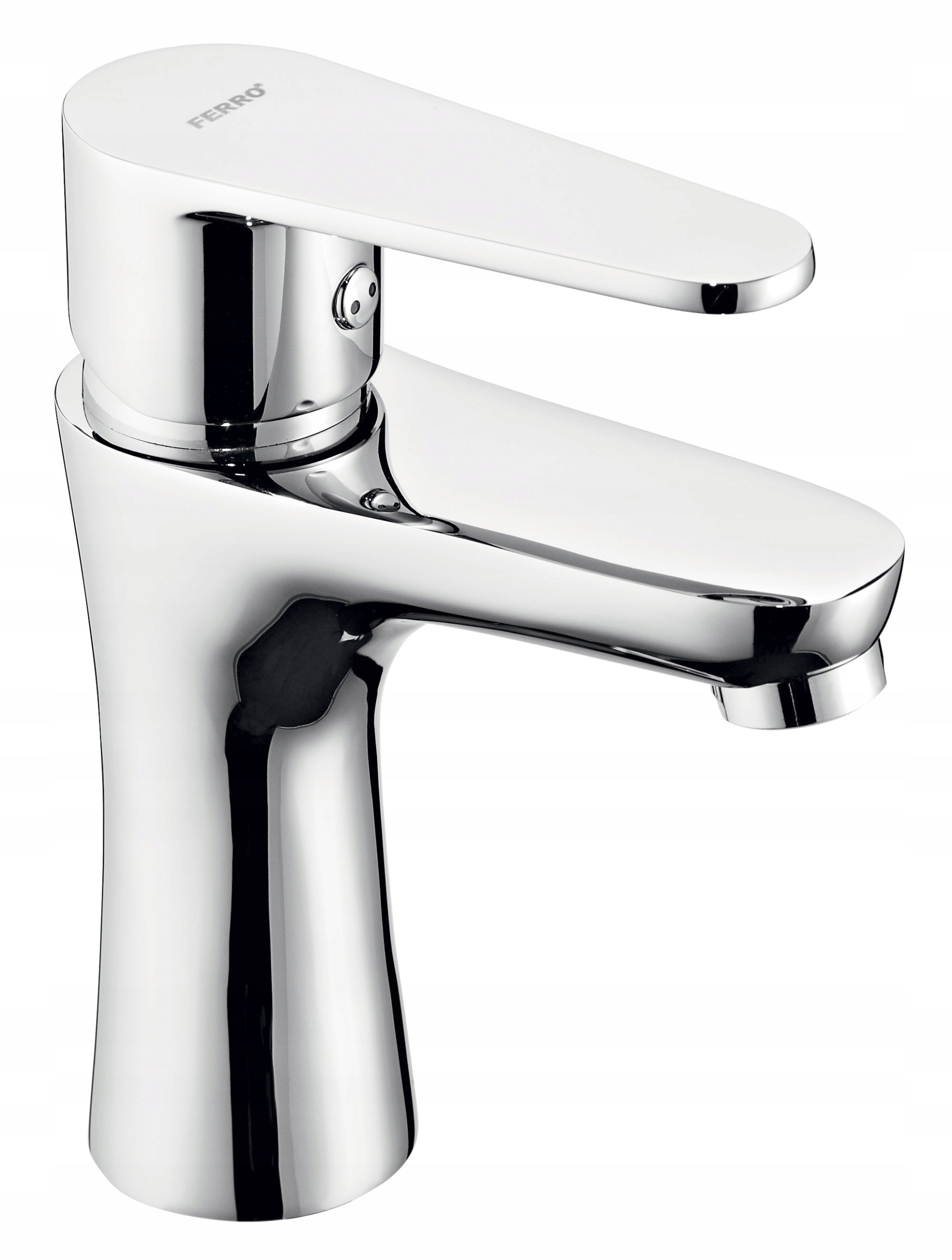 Bateria umywalkowa stojąca Ferro Algeo srebrny BAG2