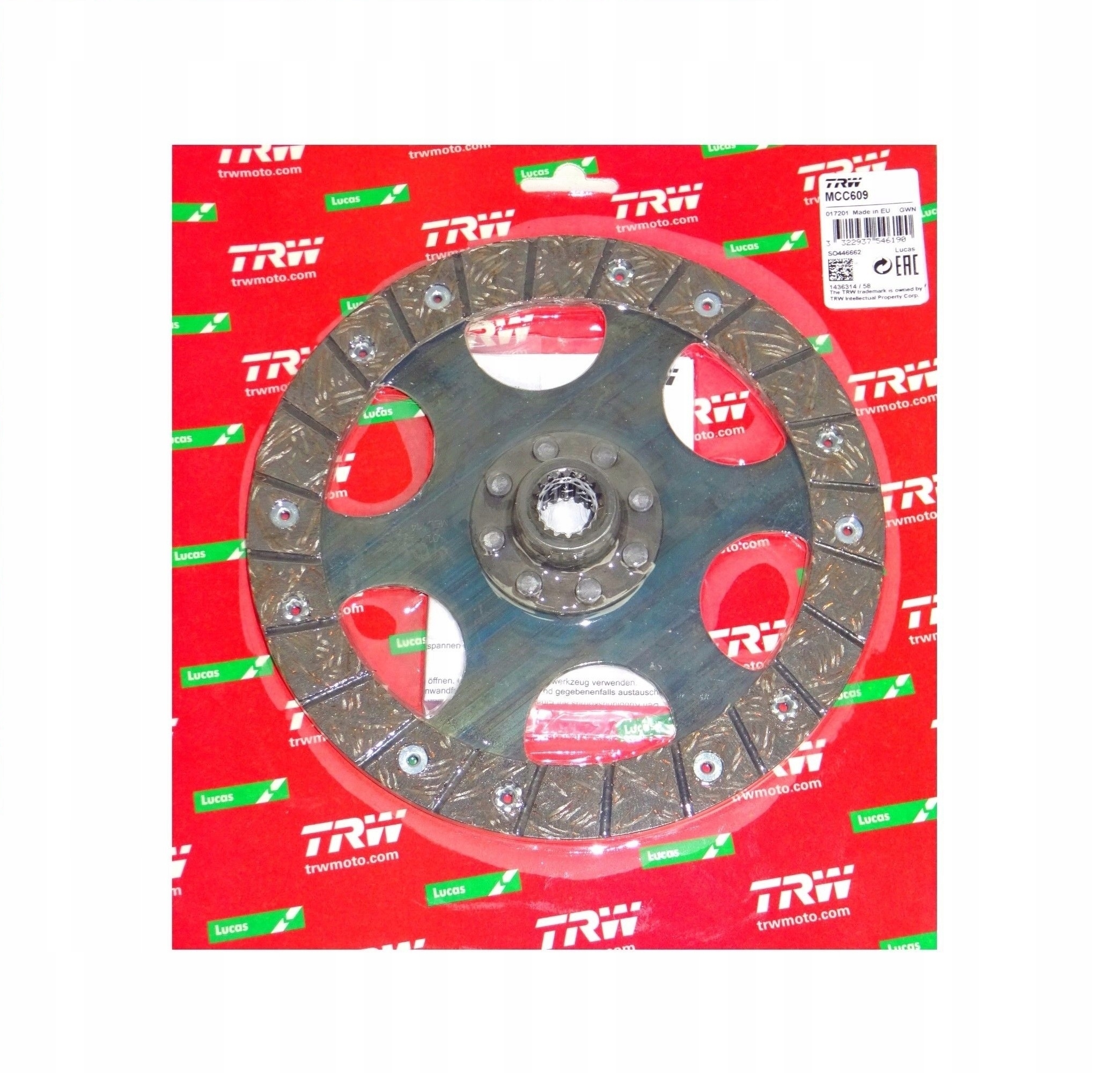 LUK-MCC609 - Диск зчеплення BMW R 1200 GS RT 04-12