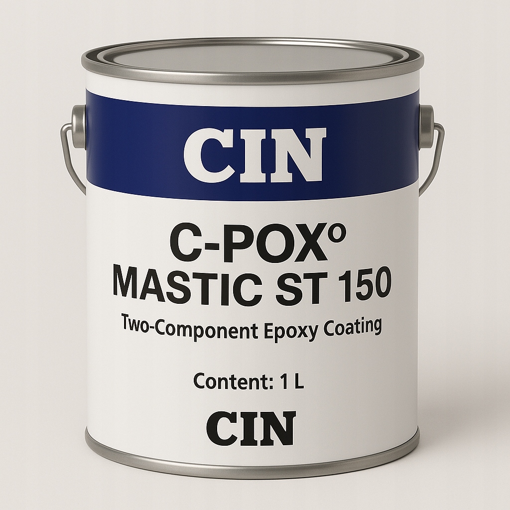 Farba mastyka epoksydowa Cin C-Pox Mastic ST150 1L aluminiowa, uniwersalna