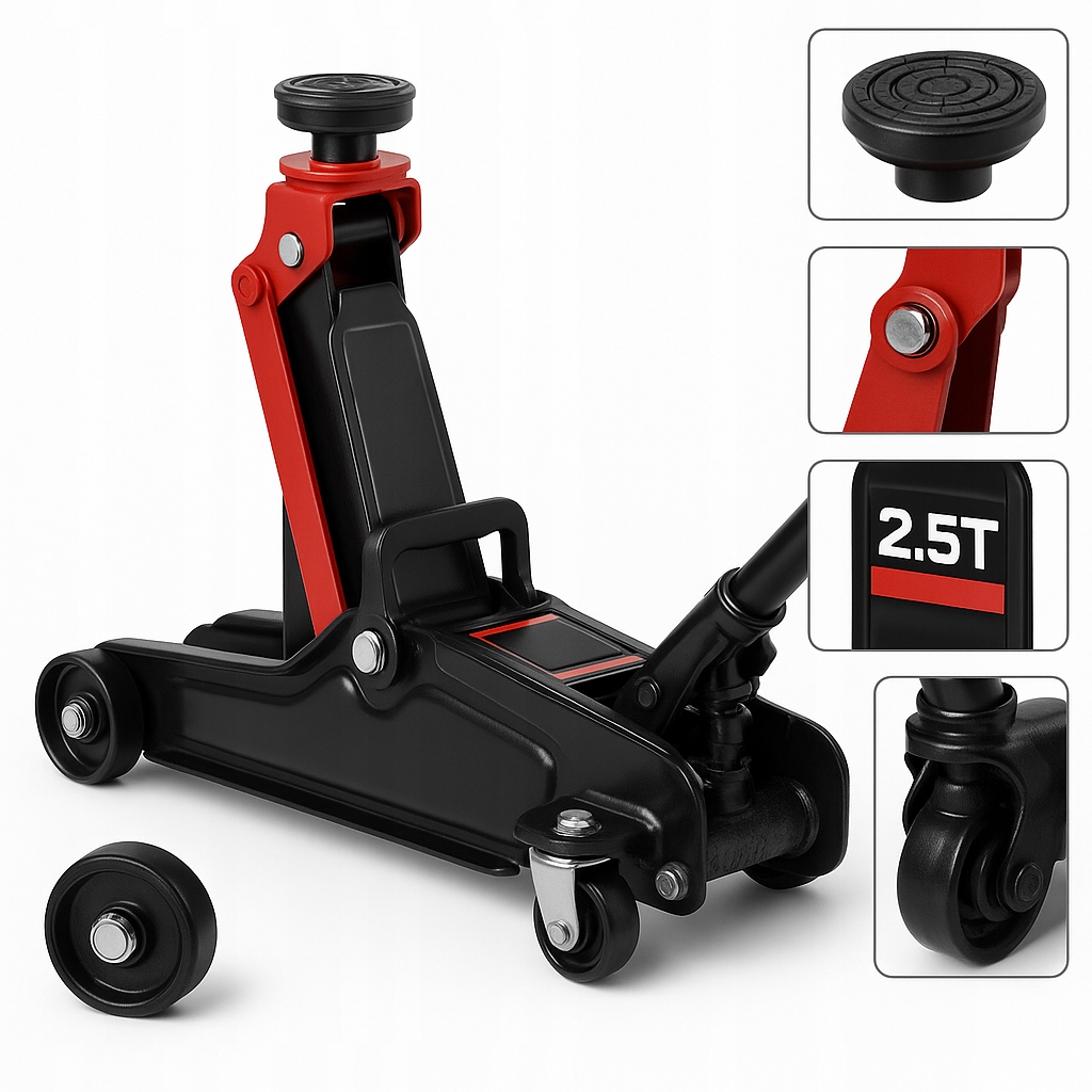 Podnośnik Hydrauliczny Żaba 2,5T Lewarek Samochodowy 80-360 mm