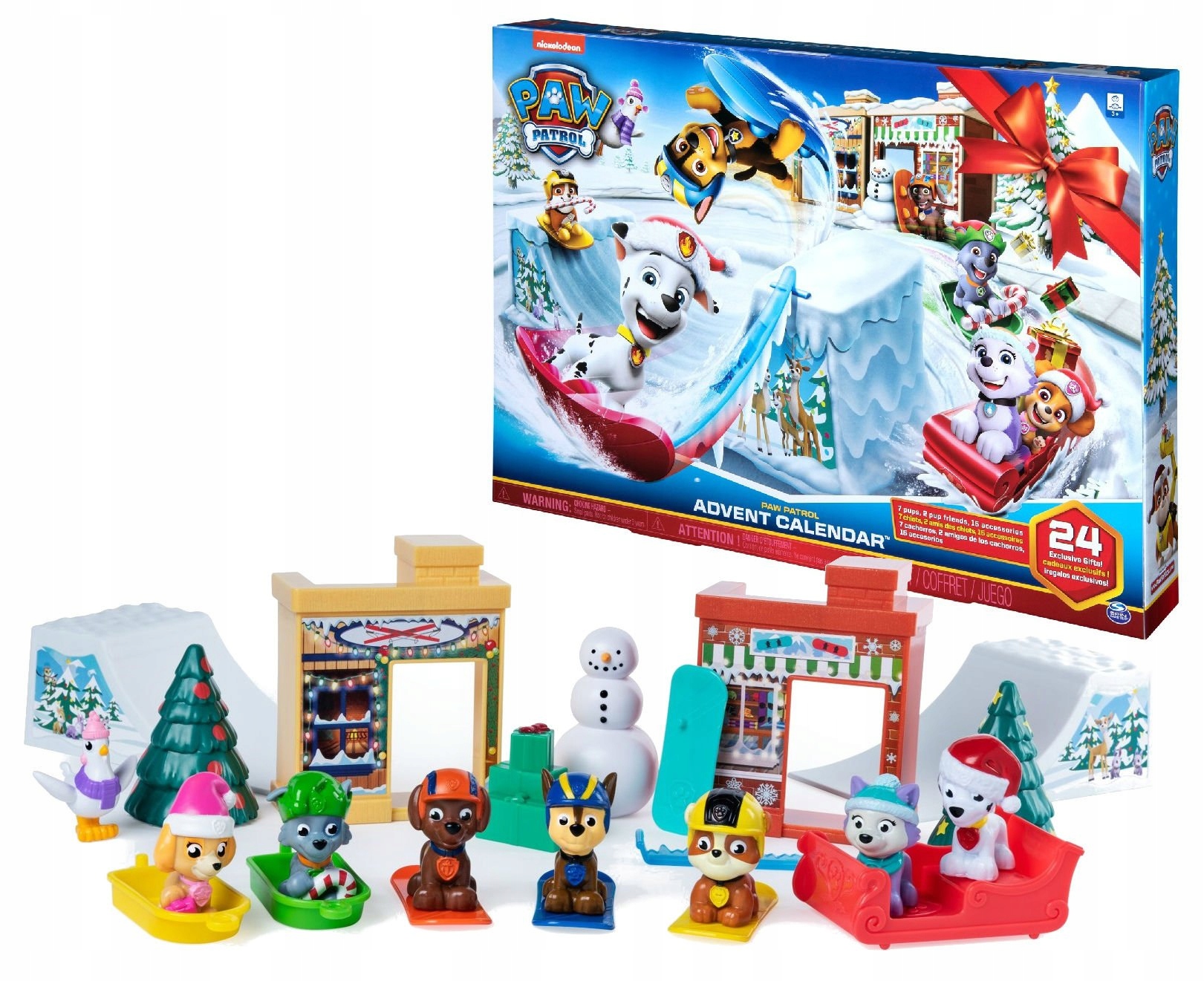 Адвент-календарь Paw Patrol Spin Master, фигурки и зимние аксессуары, от 2 лет — фото 5