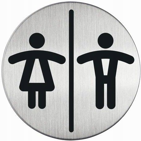 TABLICZKA "WC DAMSKE/MĘSKIE"
