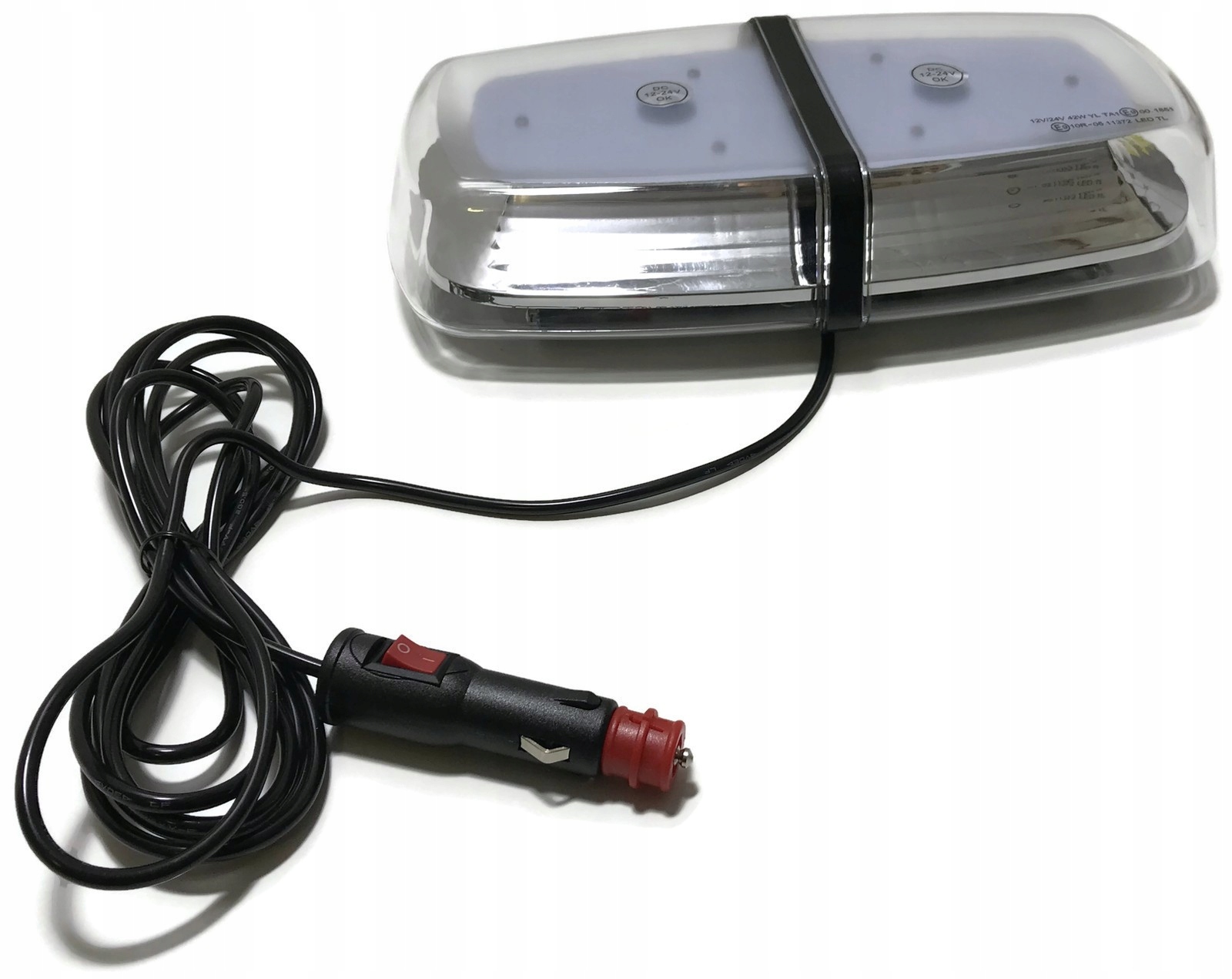 BELKA OSTRZEGAWCZA 72 LED MAGNES KOGUT STROBOSKOP Weight with packaging 1 kg