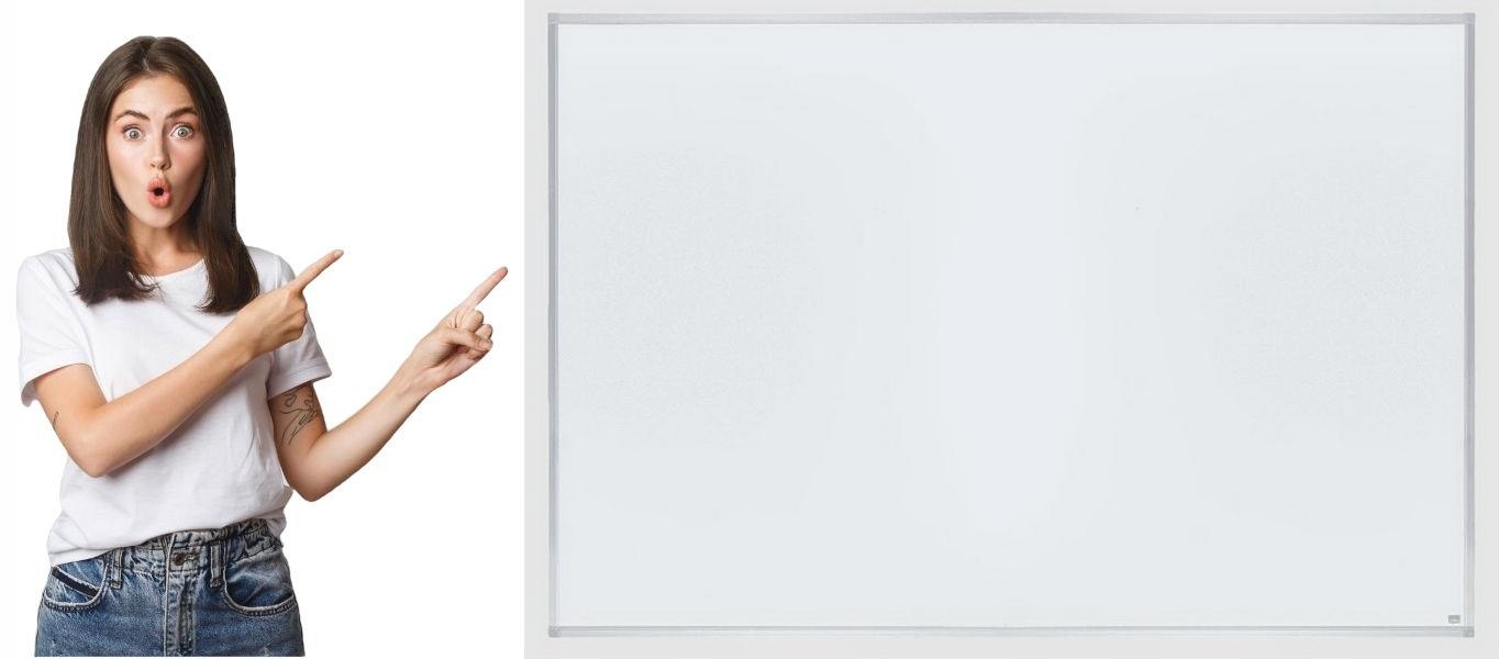 Tablica suchościeralna, r. aluminiowa Nobo 60x45cm