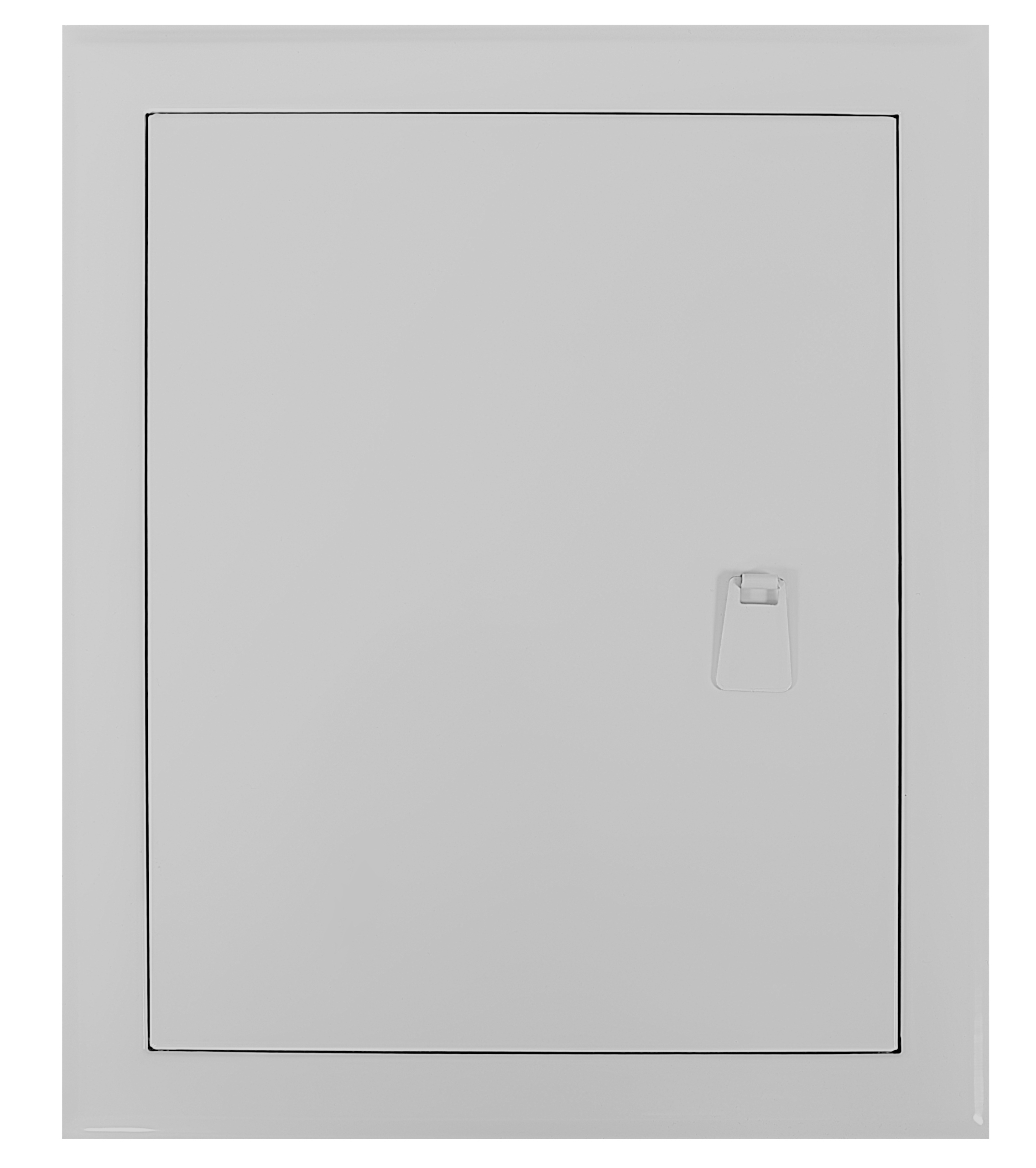 Drzwiczki rewizyjne 25x35 szare uchwyt metalowe