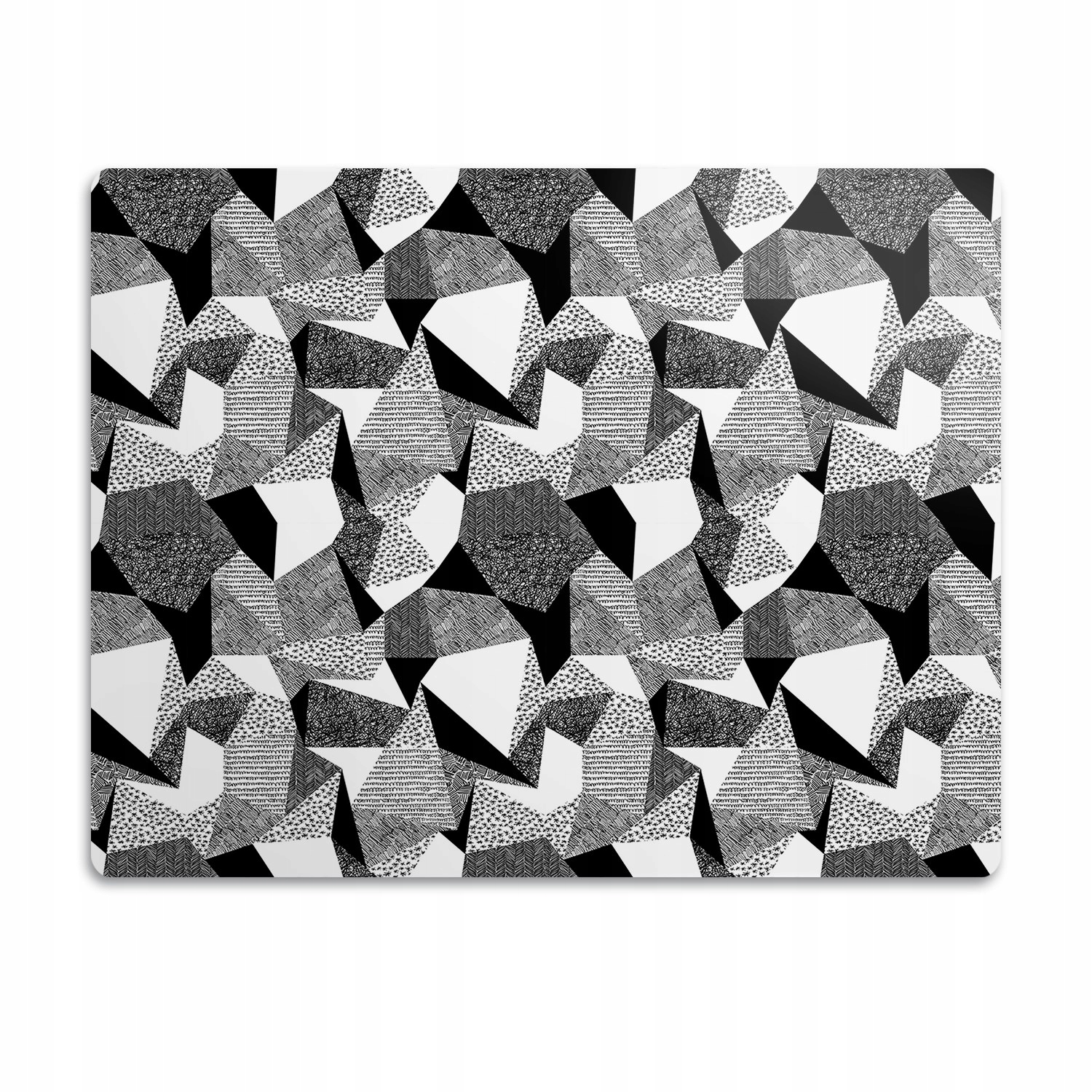 Levně Voděodolná podložka pod misky pro psa Mnohoúhelníky 90x60