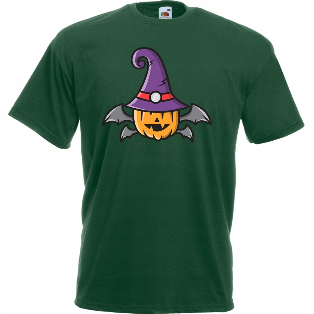 

Koszulka halloween czarownica dynia XL butelkowa
