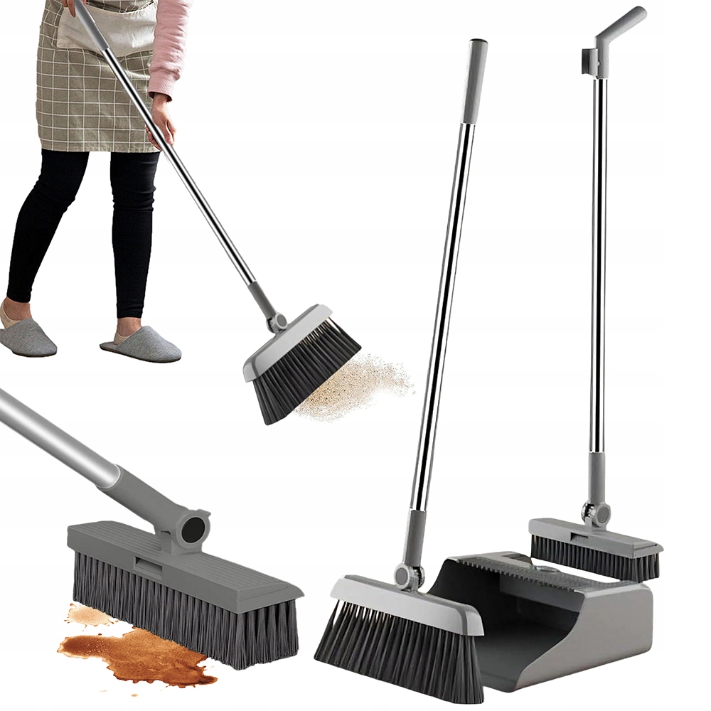 Set Na Zametání Smetáček Kartáč Lopatka Pro Úklid Leniuch 3v1