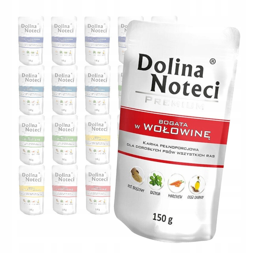 Levně Dolina Noteci Krmivo pro psa Mix 5 příchutí 20x150g Ryba Drůbež Zvěřina